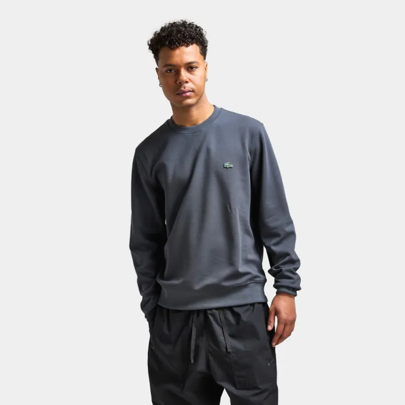 Lacoste Classic Fit Light Double Face Crewneck / Graphite sold by JD Sports