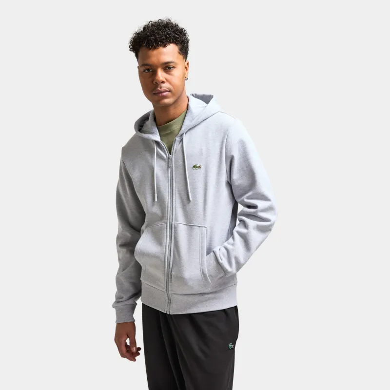 Lacoste Long Sleeve Solid Full-Zip Sweatshirt / Silver Chine made by Lacoste