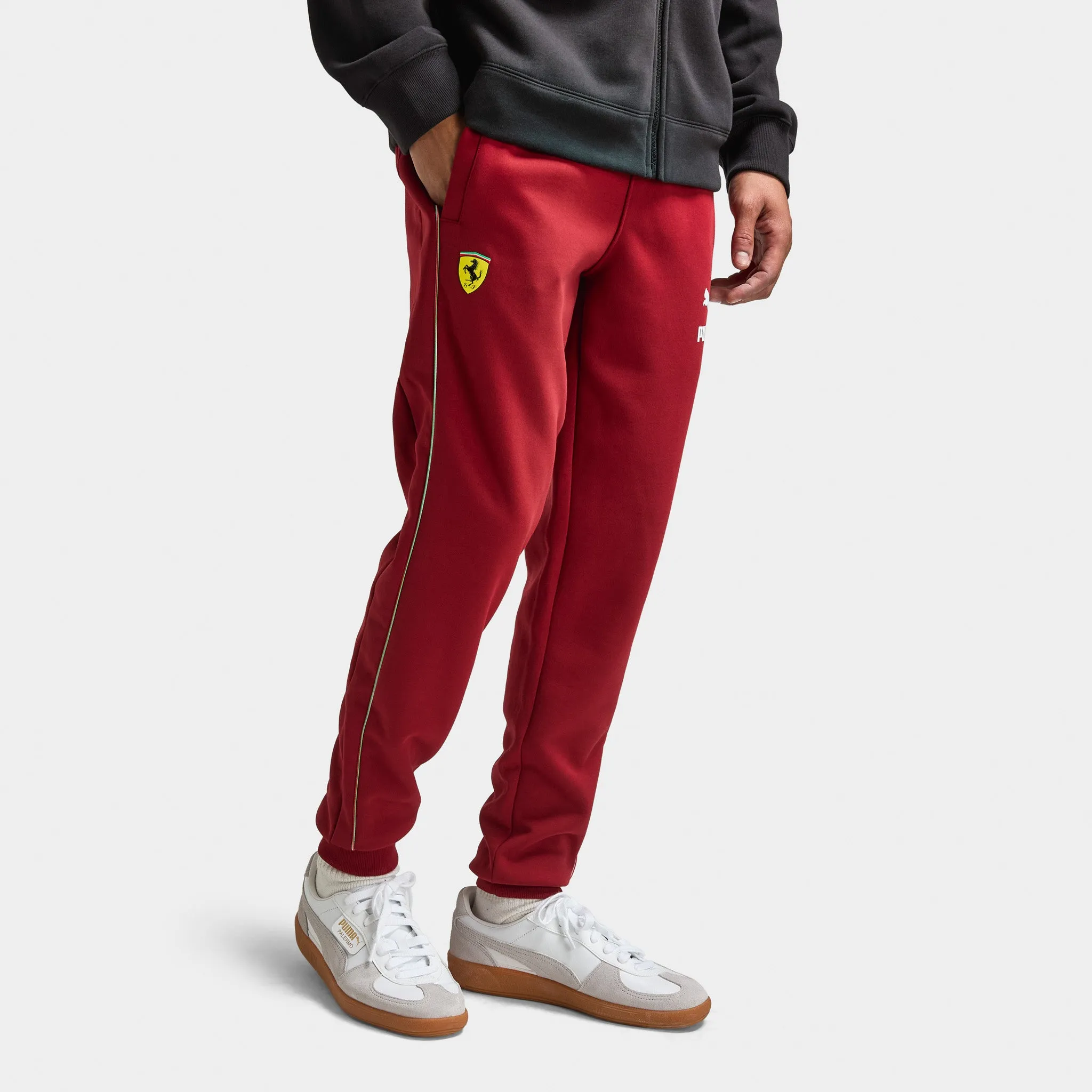 PUMA Ferrari Race Iconic T7 Track Pants Intense Red / Speed Yellow sold by JD Sports product image thumbnail 3