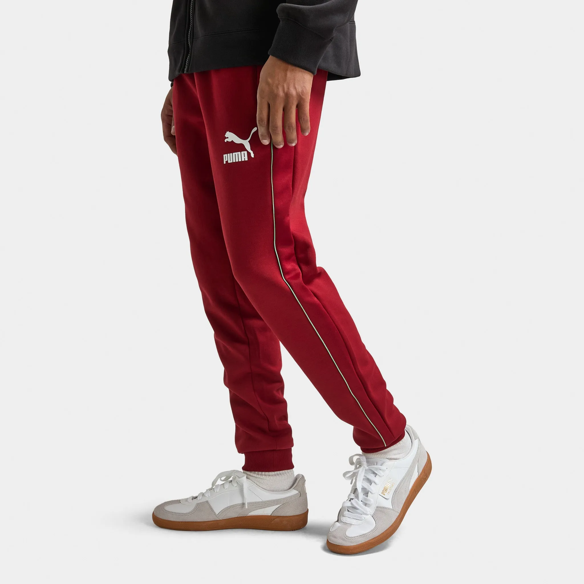 PUMA Ferrari Race Iconic T7 Track Pants Intense Red / Speed Yellow sold by JD Sports product image thumbnail 4