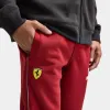 PUMA Ferrari Race Iconic T7 Track Pants Intense Red / Speed Yellow sold by JD Sports