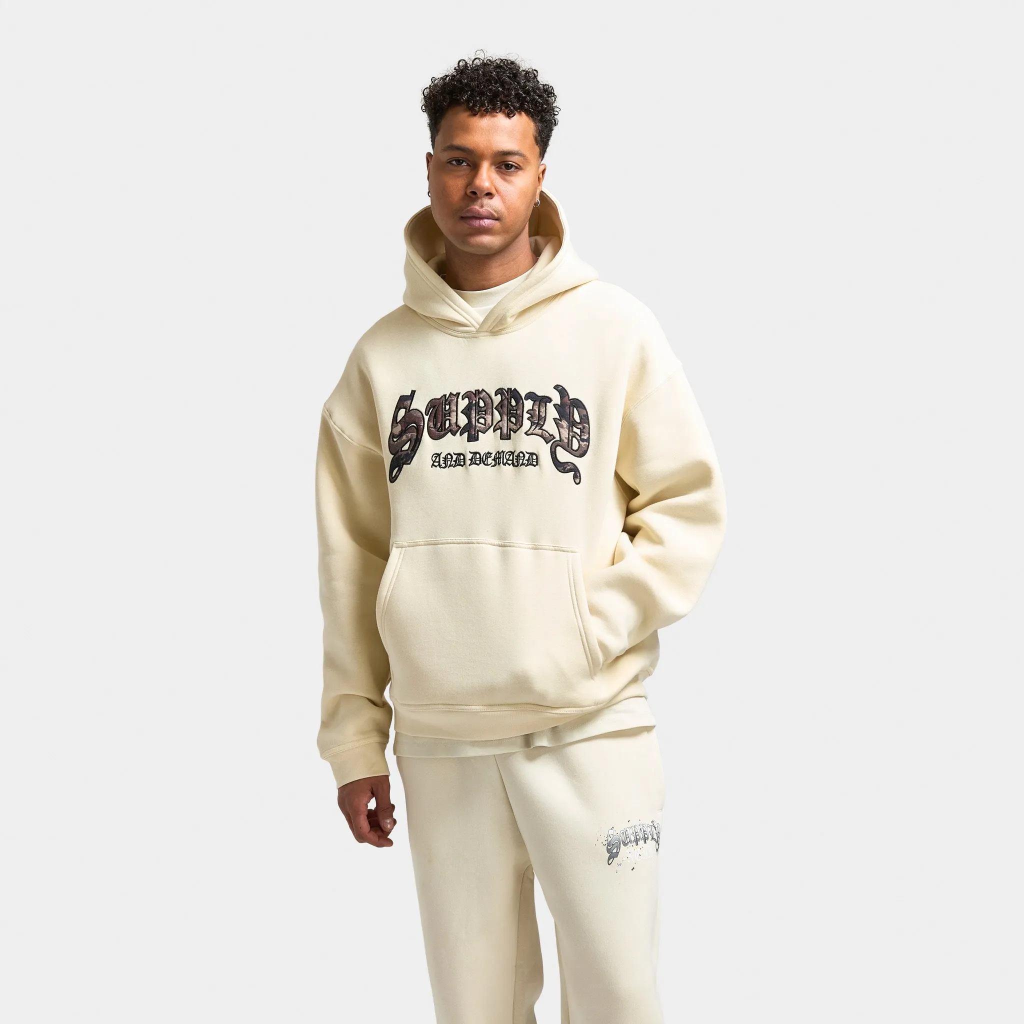 Supply & Demand Hamlin Hoodie / White Asparagus sold by JD Sports