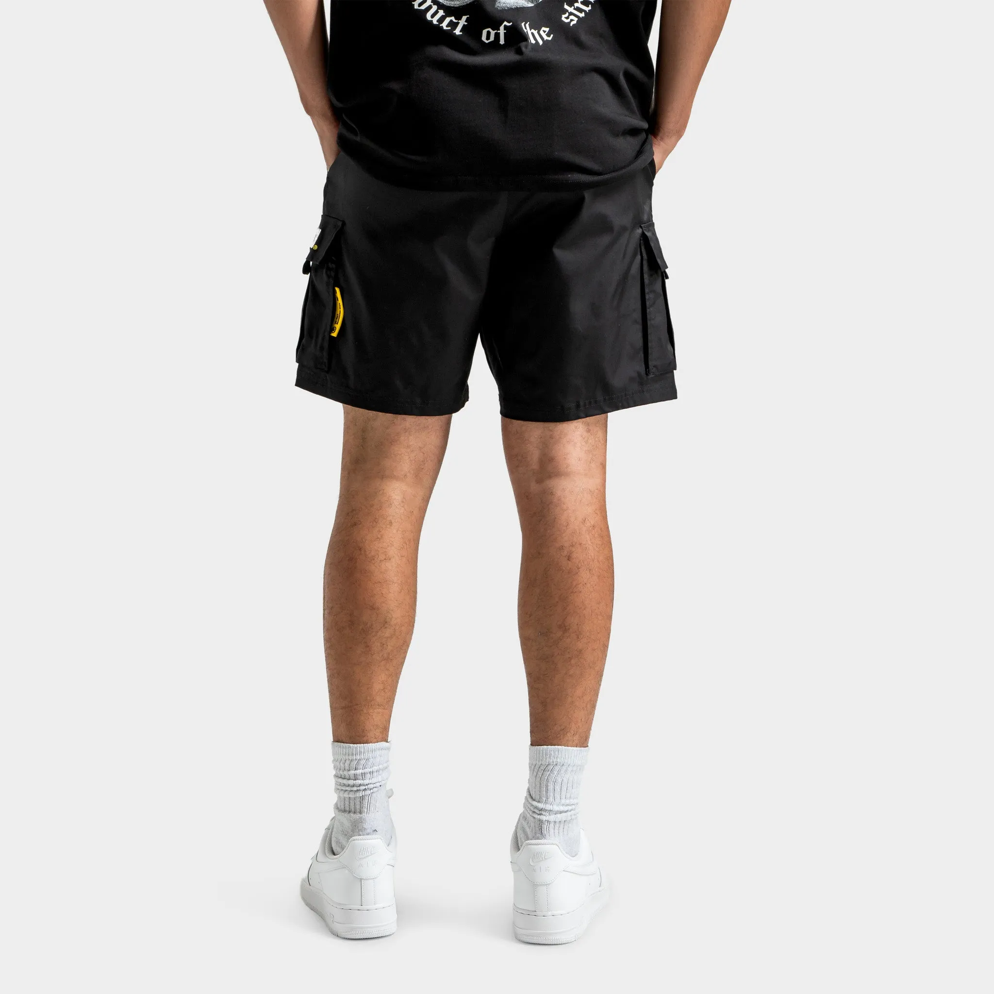Hoodrich Defense Woven Cargo Shorts Black / White - Cyber Yellow sold by JD Sports product image thumbnail 2