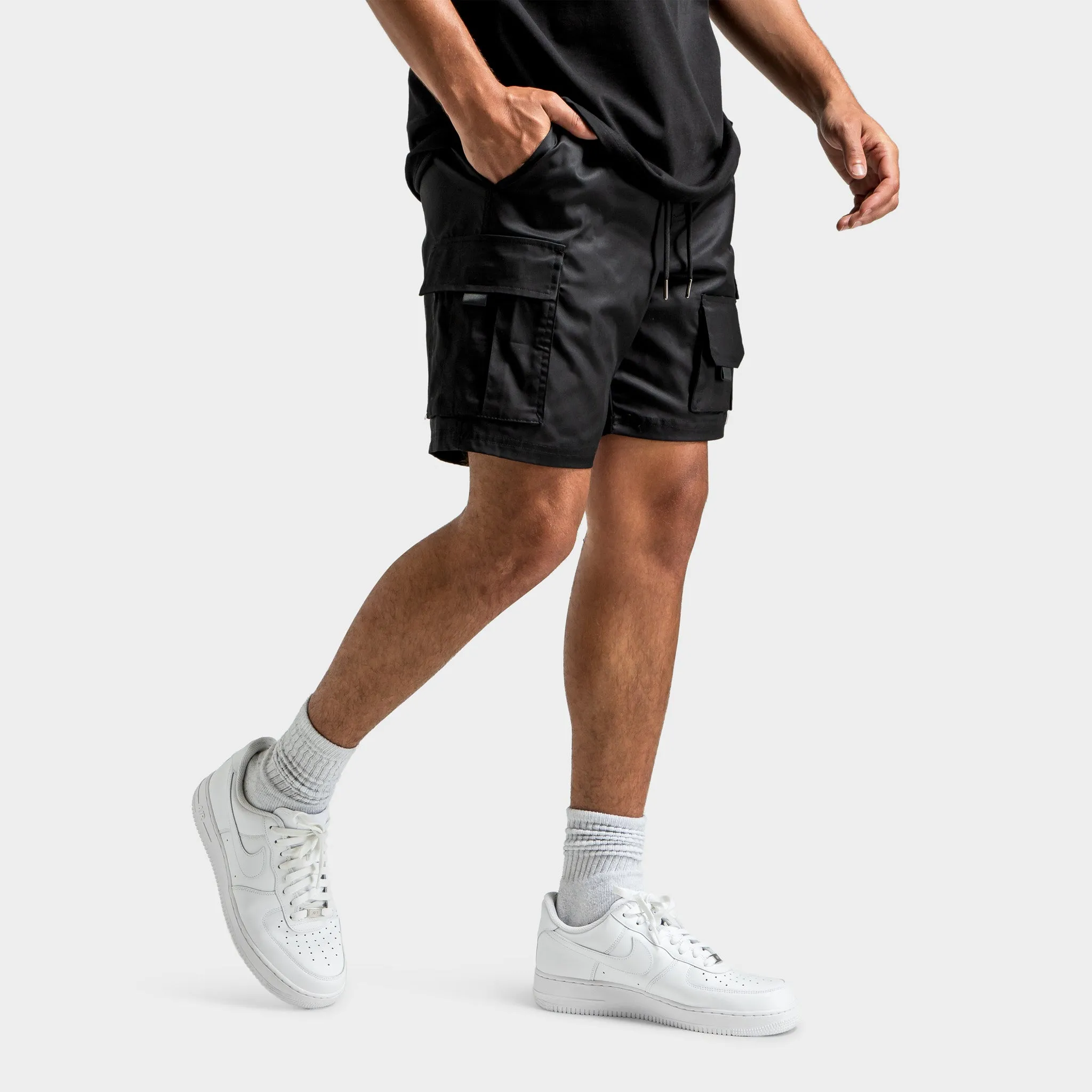 Hoodrich Defense Woven Cargo Shorts Black / White - Cyber Yellow sold by JD Sports product image thumbnail 3