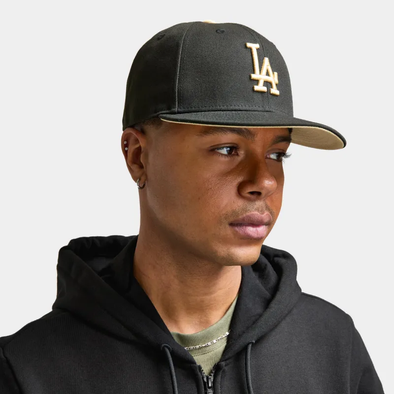 New Era 59Fifty Los Angeles Dodgers Fitted Cap Black / Vegas Gold sold by JD Sports