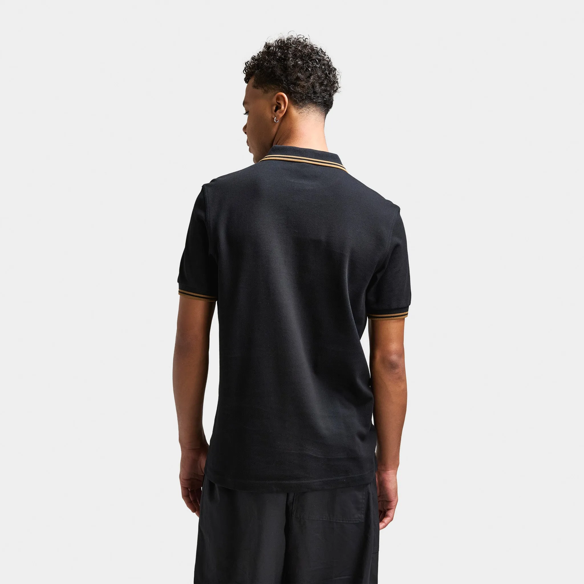Fred Perry Twin Tipped Shirt Black / Shaded Stone sold by JD Sports product image thumbnail 2