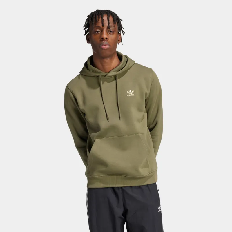 adidas Trefoil Essentials Hoodie / Olive Strata sold by JD Sports