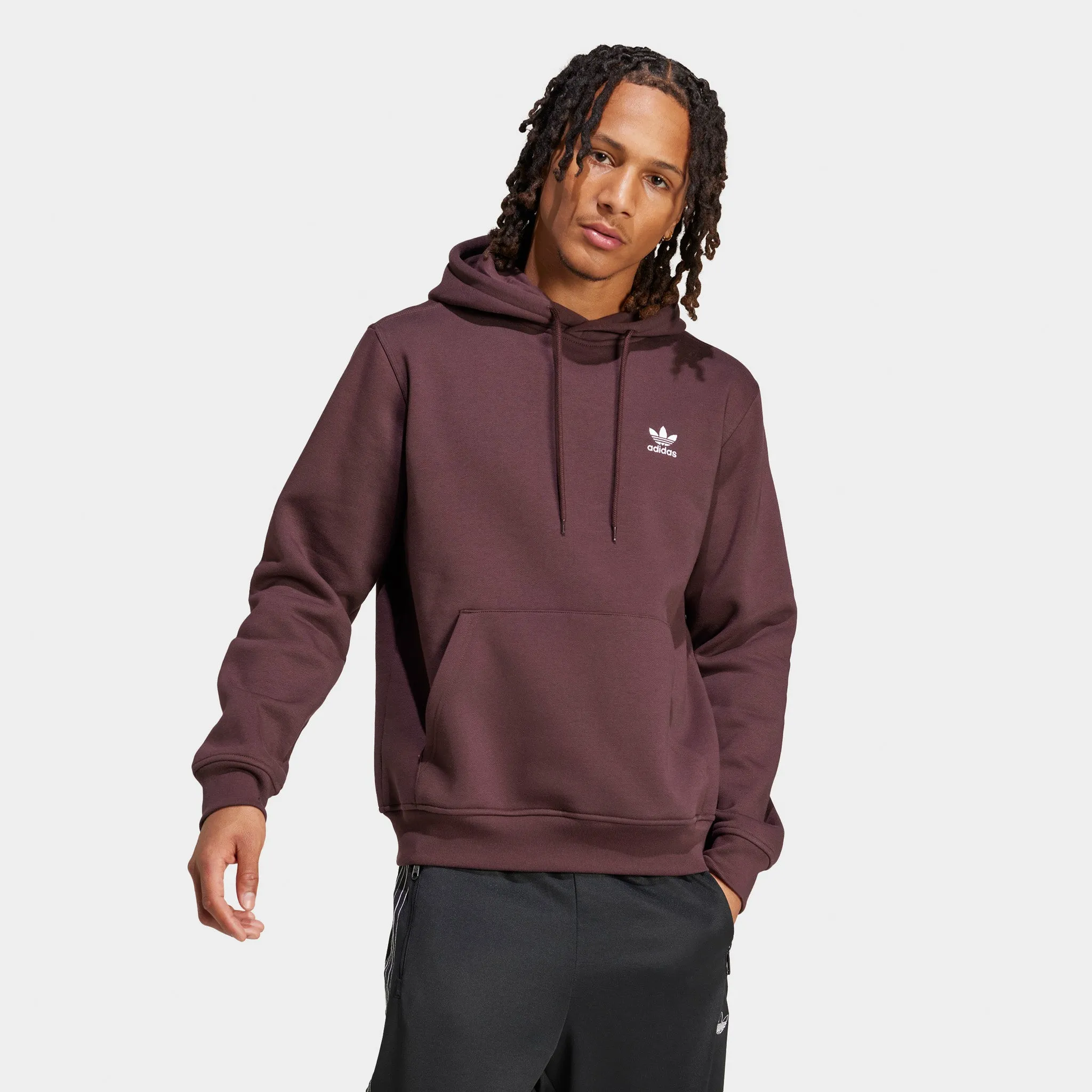 adidas Trefoil Essentials Hoodie / Shadow Brown sold by JD Sports