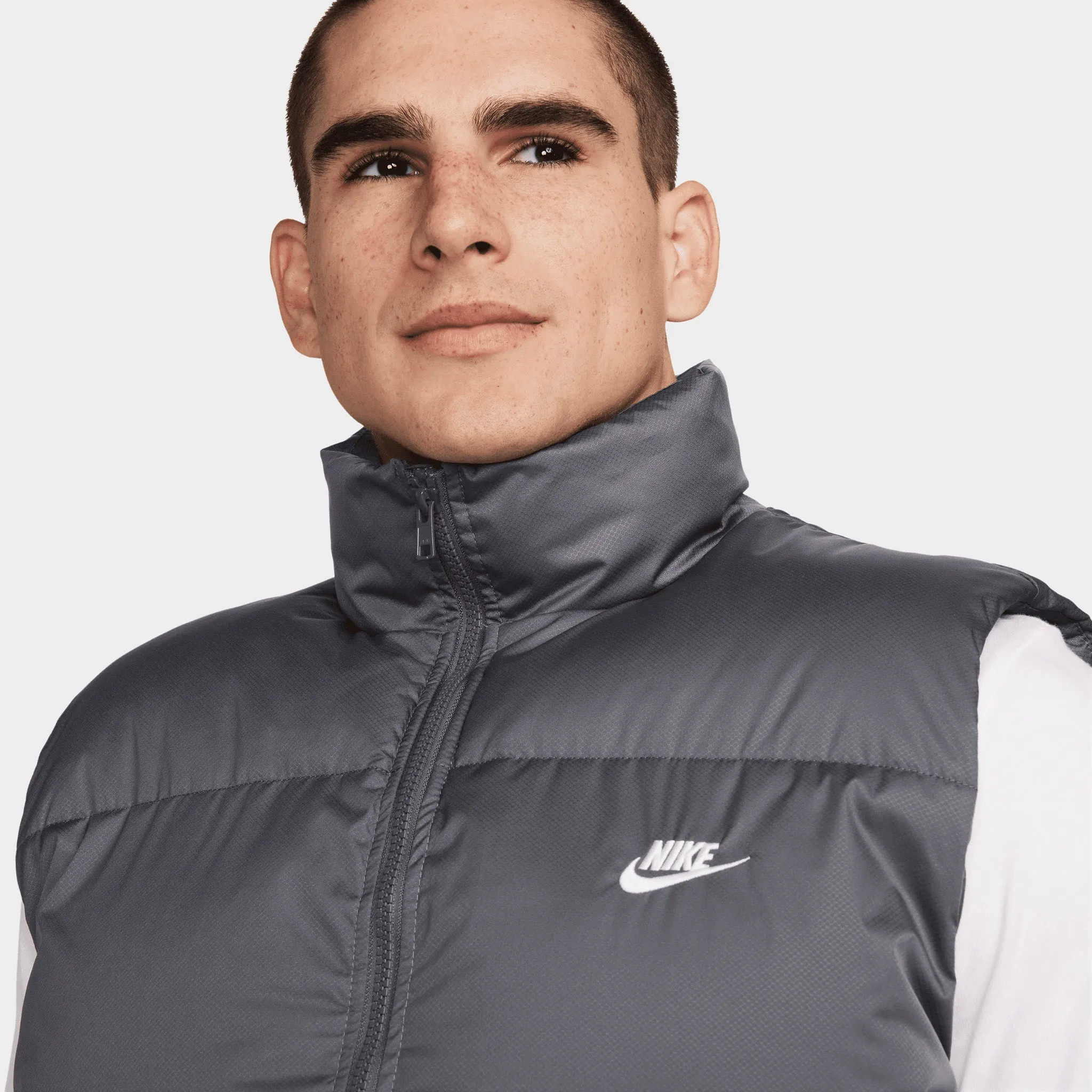 Nike Sportswear Club Therma-FIT Puffer Vest Iron Grey / White sold by JD Sports product image thumbnail 3