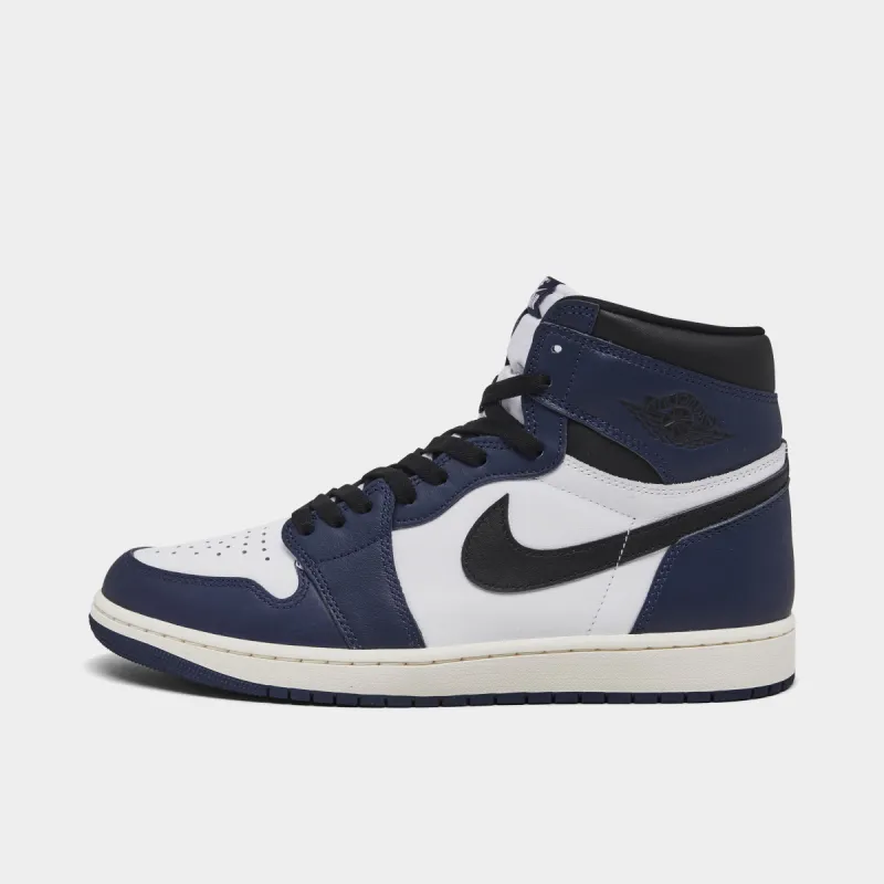 Jordan 1 Retro High OG Midnight Navy / Black - White sold by JD Sports