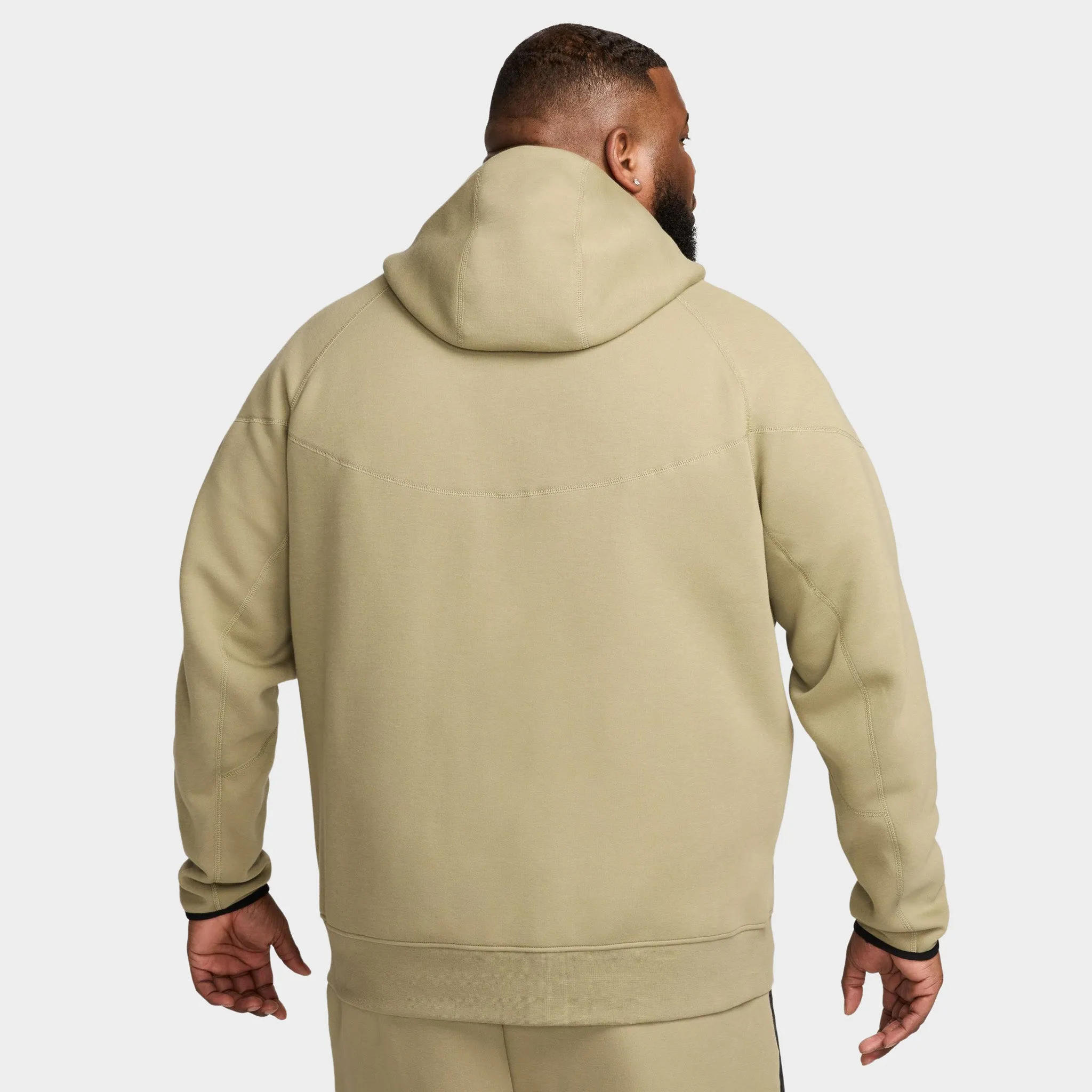 Nike Sportswear Tech Fleece Full-Zip Windrunner Hoodie / Neutral Olive sold by JD Sports product image thumbnail 2