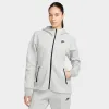 Nike Sportswear Women's Tech Fleece Windrunner Full-Zip Hoodie Dark Grey Heather / Black sold by JD Sports