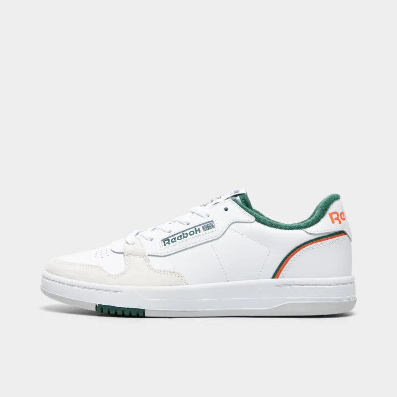 Reebok Court Phase White / Green - Orange sold by JD Sports