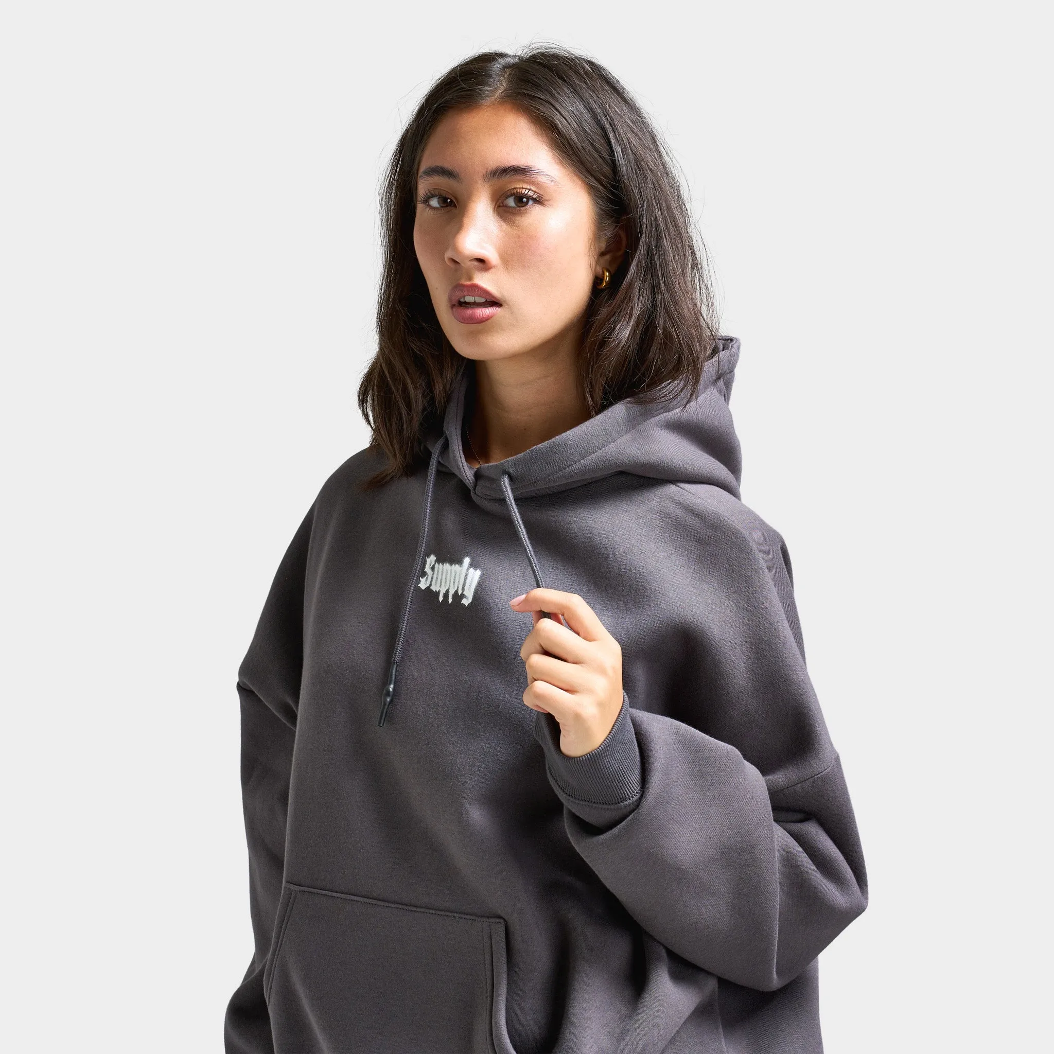 Supply & Demand Women's Wings Pullover Hoodie / Asphalt sold by JD Sports product image thumbnail 3