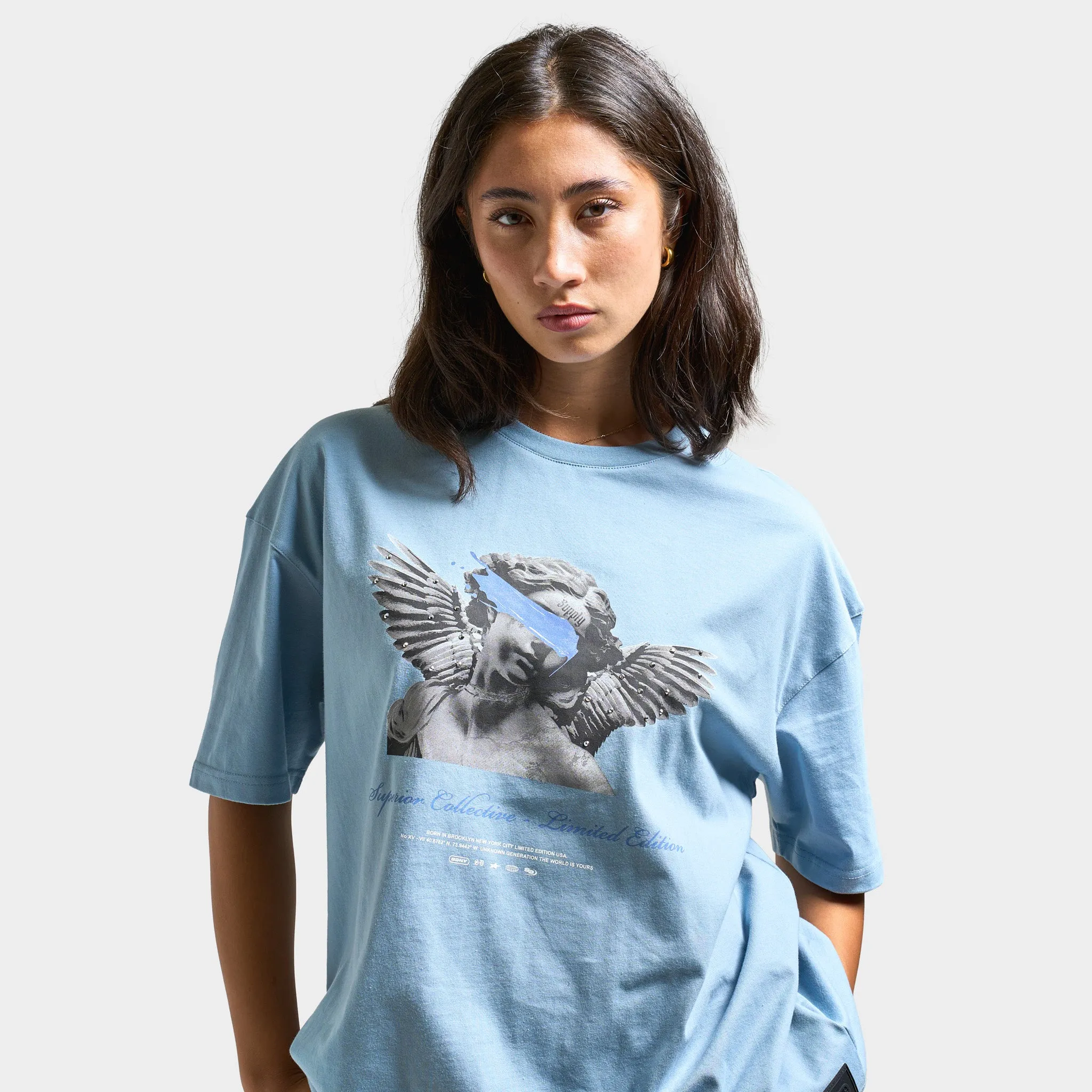 Supply & Demand Women's Holy T-shirt / Dusty Blue sold by JD Sports product image thumbnail 3