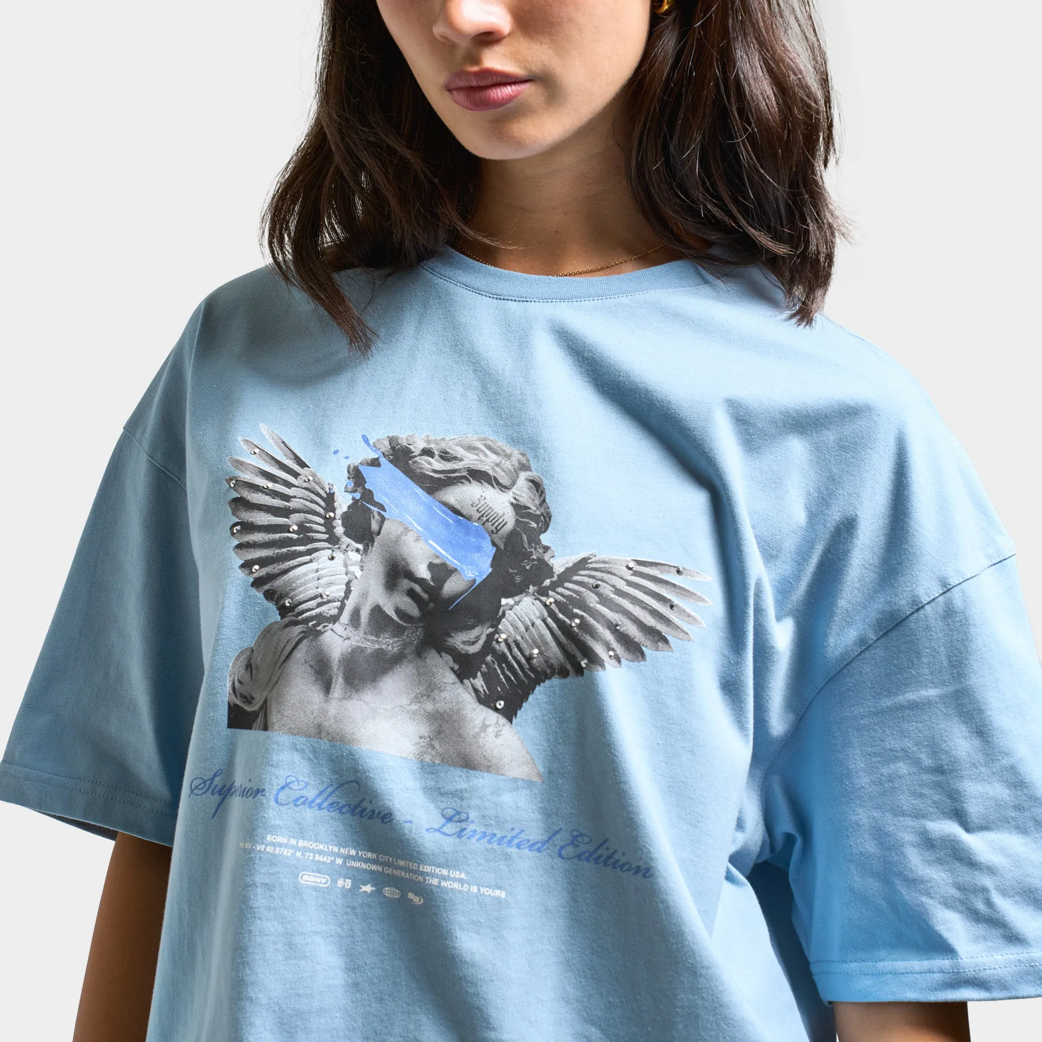 Supply & Demand Women's Holy T-shirt / Dusty Blue sold by JD Sports product image thumbnail 5