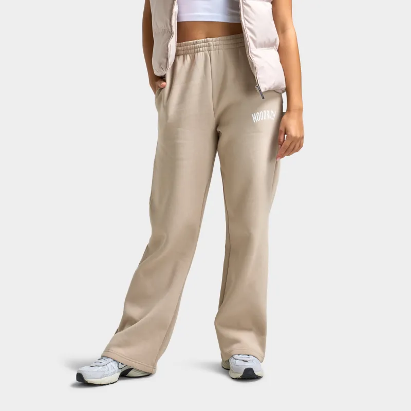 Hoodrich Women's Storm Wide Leg Jogger Oxford Tan / White sold by JD Sports