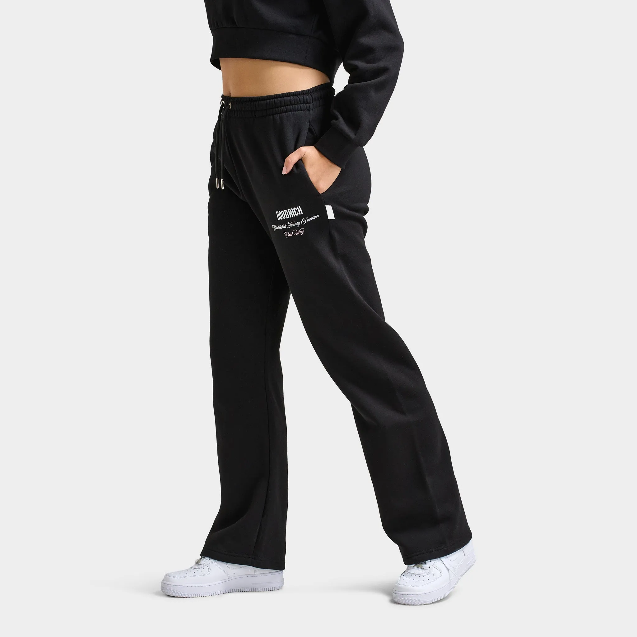 Hoodrich Women's OG Eternal Open Hem Pants Black / White - Festival Bloom sold by JD Sports product image thumbnail 5