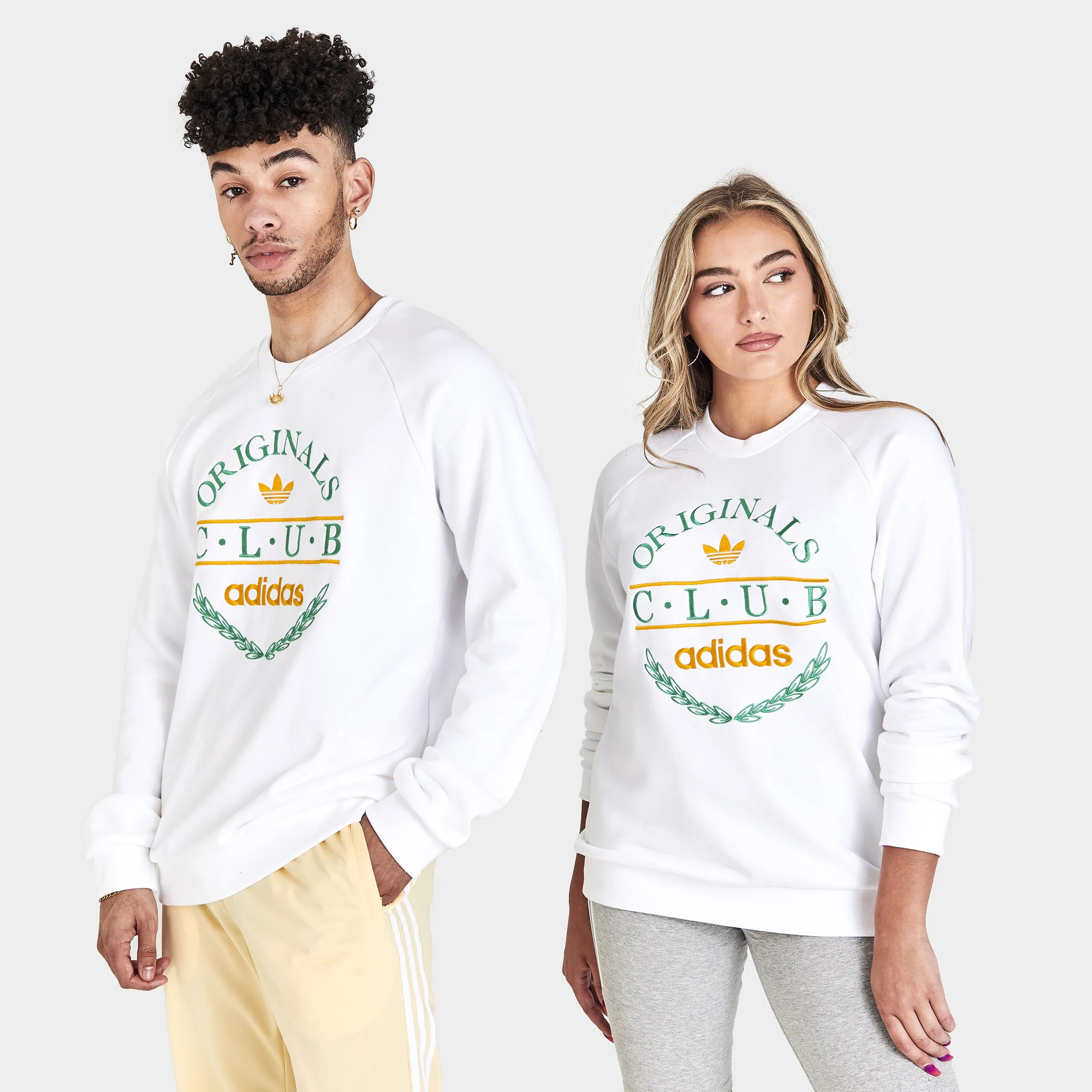 adidas Club Sweater Crewneck / White sold by JD Sports