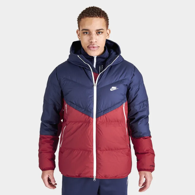 Nike Sportswear Storm-FIT Windrunner Hooded Jacket Midnight Navy / Red made by Nike