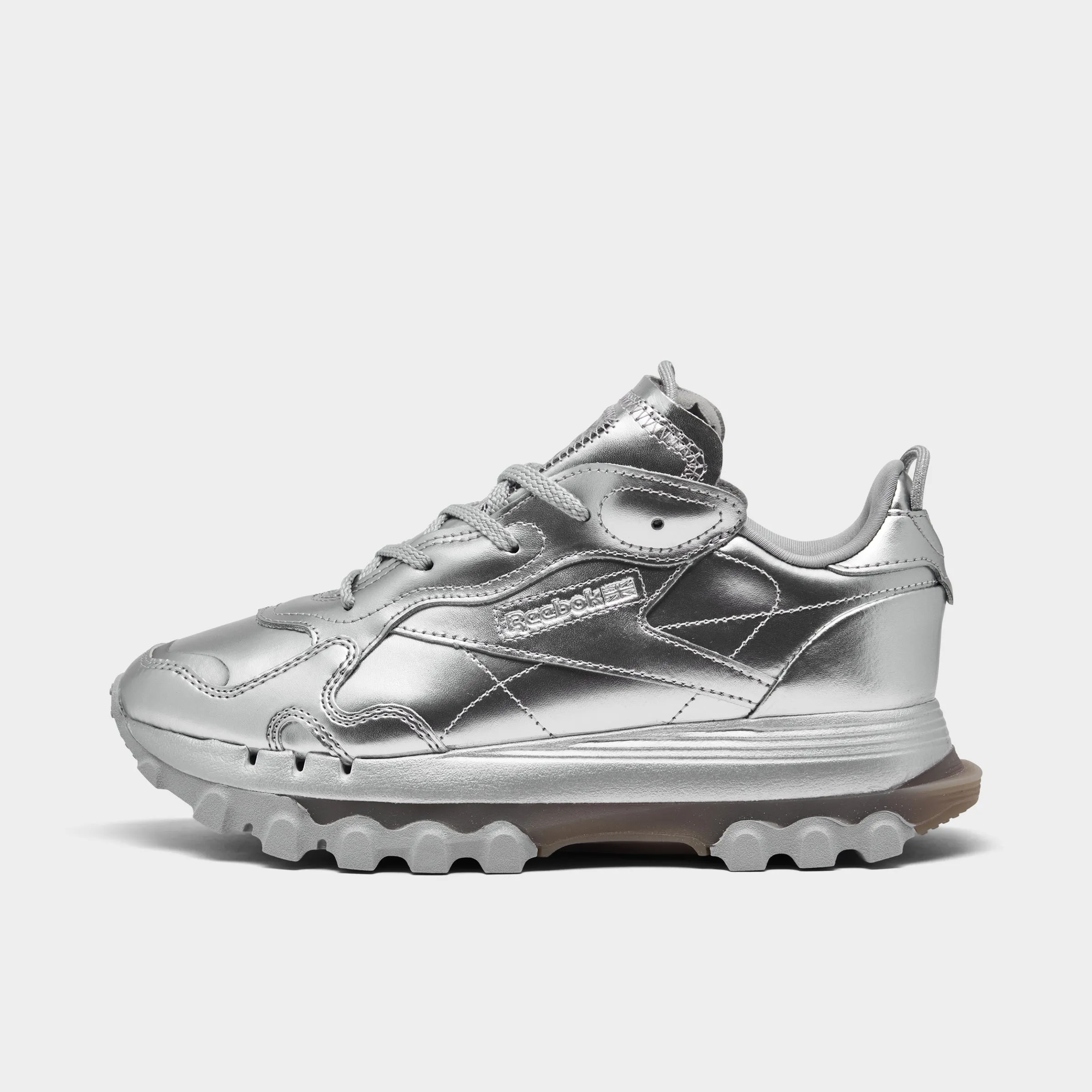 Reebok x Cardi B Women's Classic Leather Pewter / Black sold by JD Sports