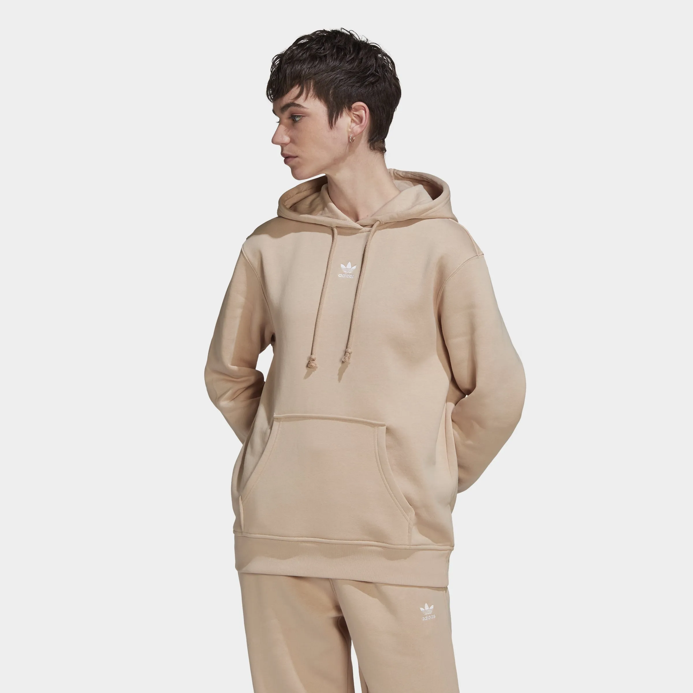 adidas Women's Adicolor Essentials Fleece Hoodie / Magic Beige sold by JD Sports