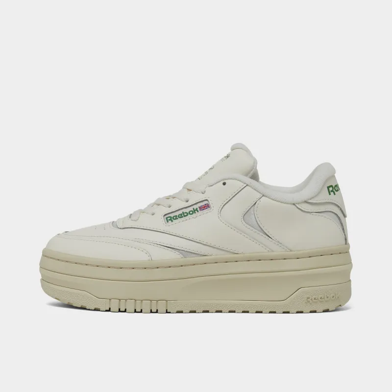 Reebok Women's Club C Extra Chalk / Green sold by JD Sports