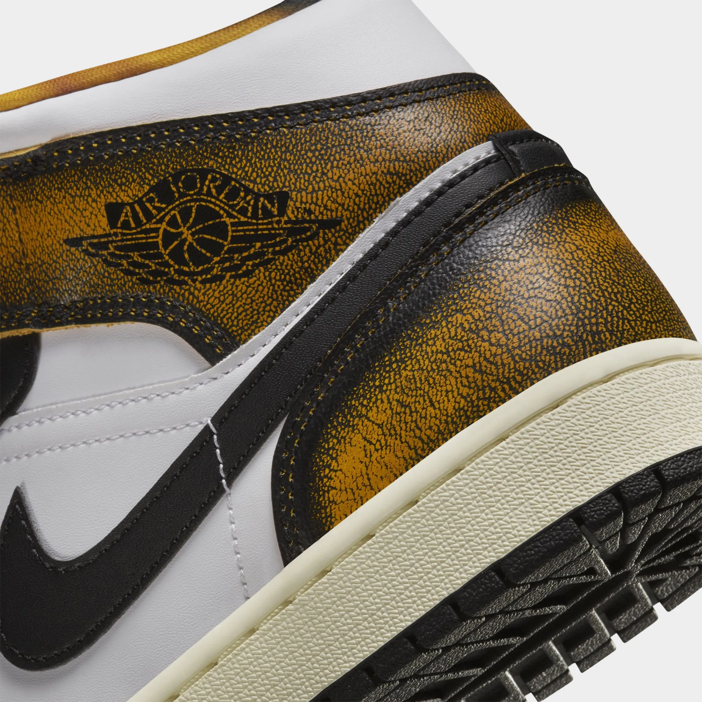 Jordan 1 Mid SE Black / Taxi- White sold by JD Sports product image thumbnail 3