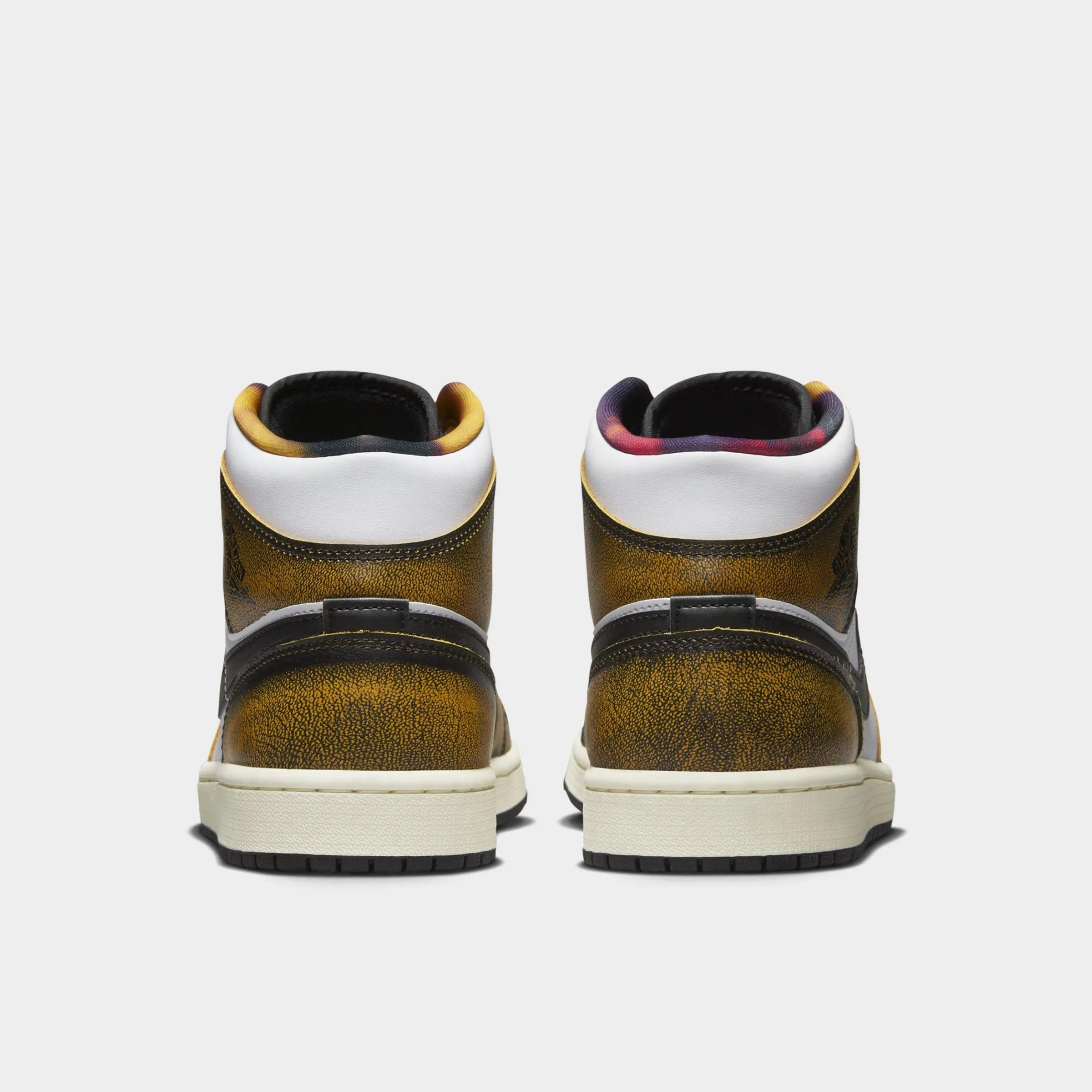 Jordan 1 Mid SE Black / Taxi- White sold by JD Sports product image thumbnail 4