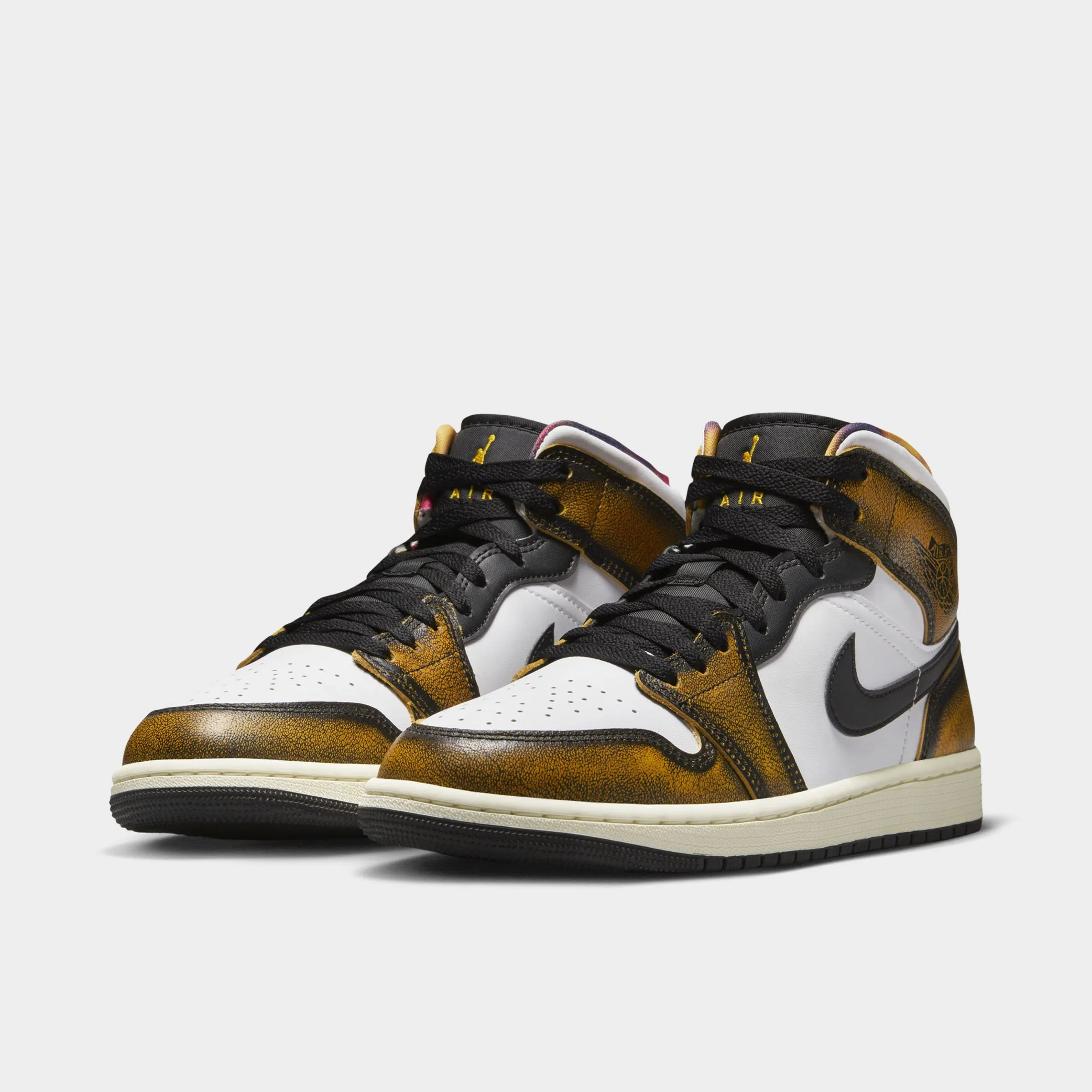 Jordan 1 Mid SE Black / Taxi- White sold by JD Sports product image thumbnail 2