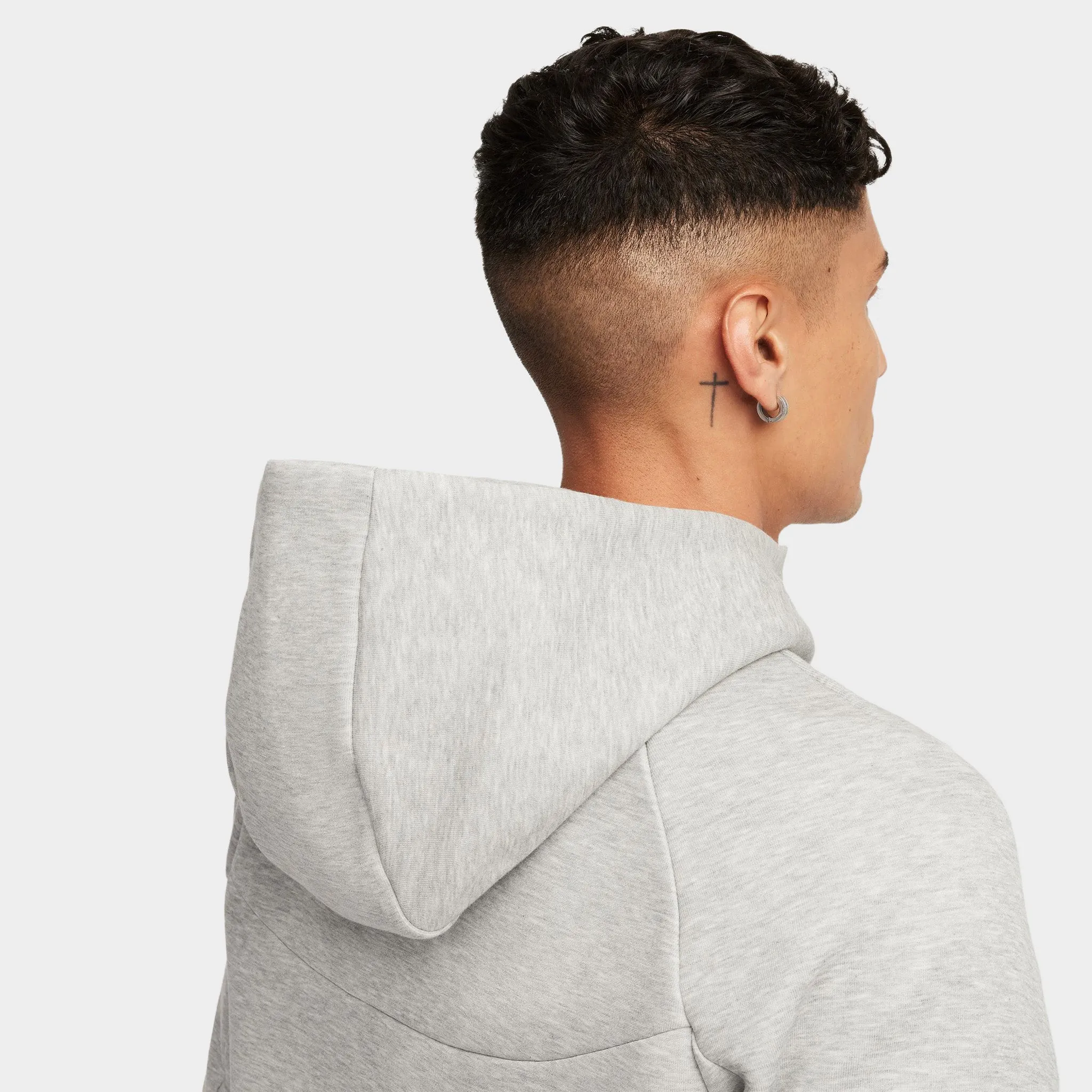 Nike Tech Fleece Full-Zip Windrunner Hoodie Dark Grey Heather / Black sold by JD Sports product image thumbnail 4
