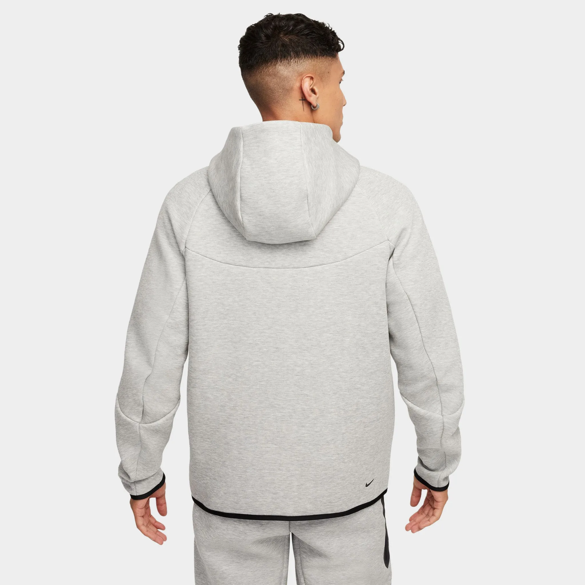 Nike Tech Fleece Full-Zip Windrunner Hoodie Dark Grey Heather / Black sold by JD Sports product image thumbnail 2