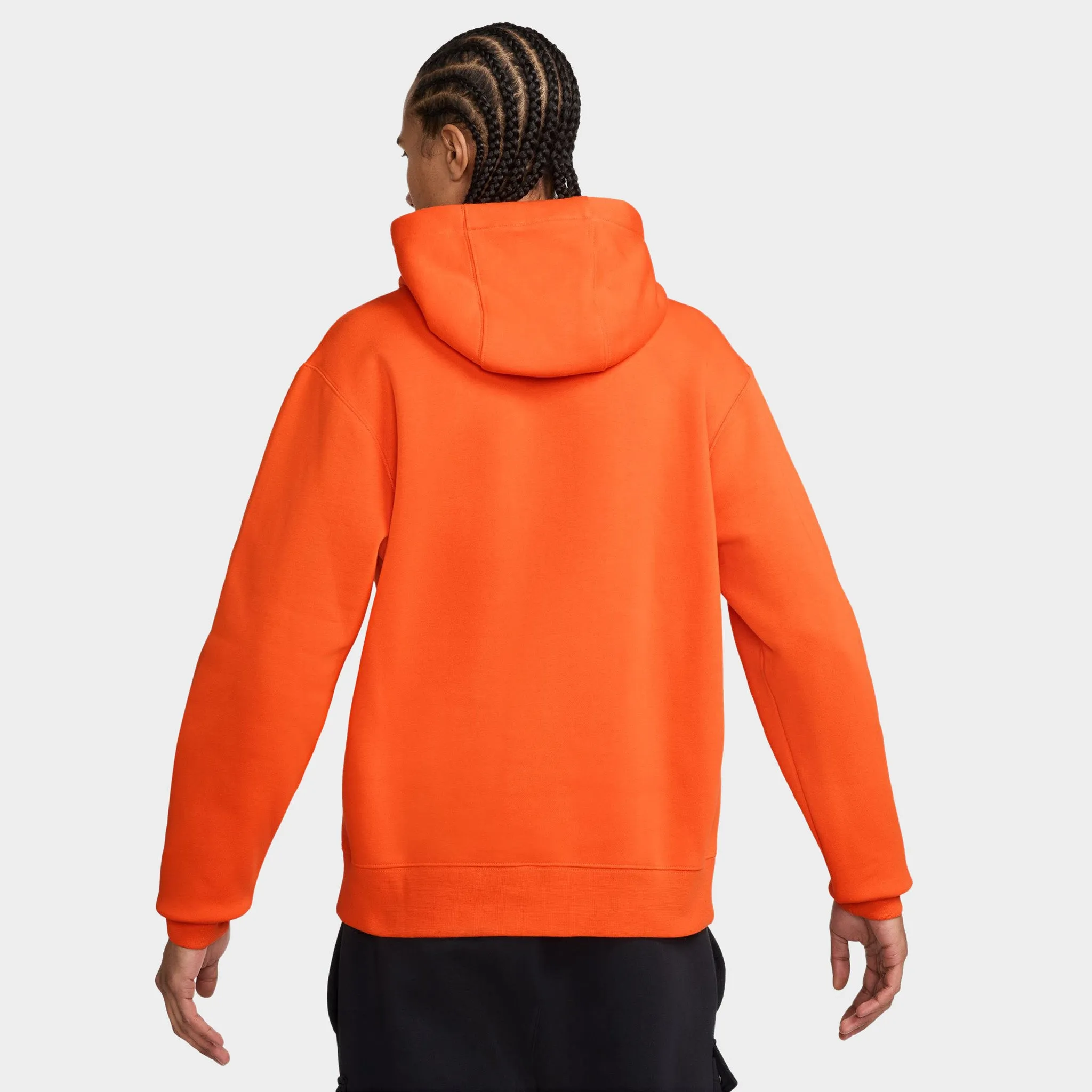 Nike Sportswear Club Fleece Pullover Hoodie Safety Orange / Safety Orange / White sold by JD Sports product image thumbnail 2