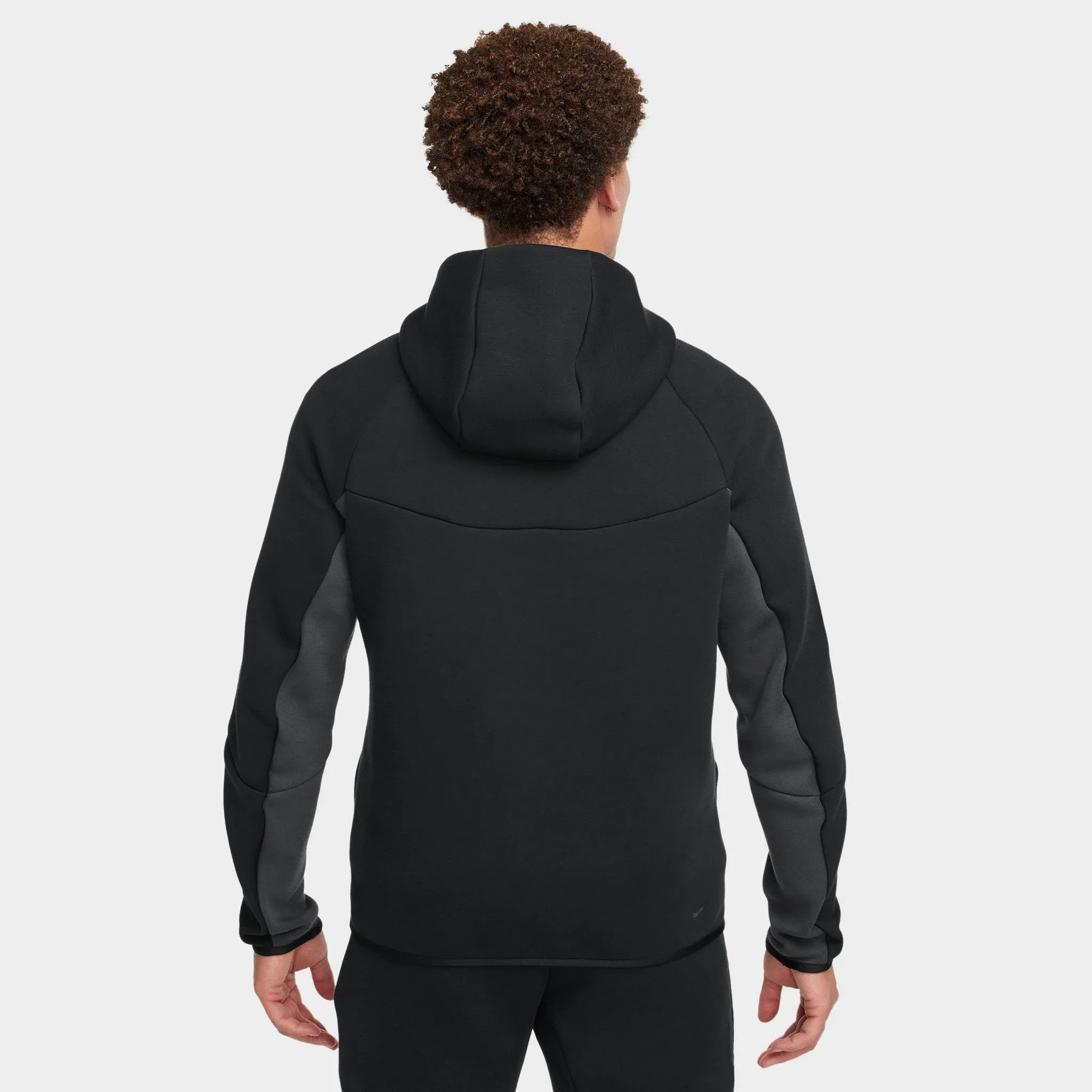 Nike Tech Fleece Full-Zip Windrunner Hoodie Black / Anthracite / Green Strike sold by JD Sports product image thumbnail 2