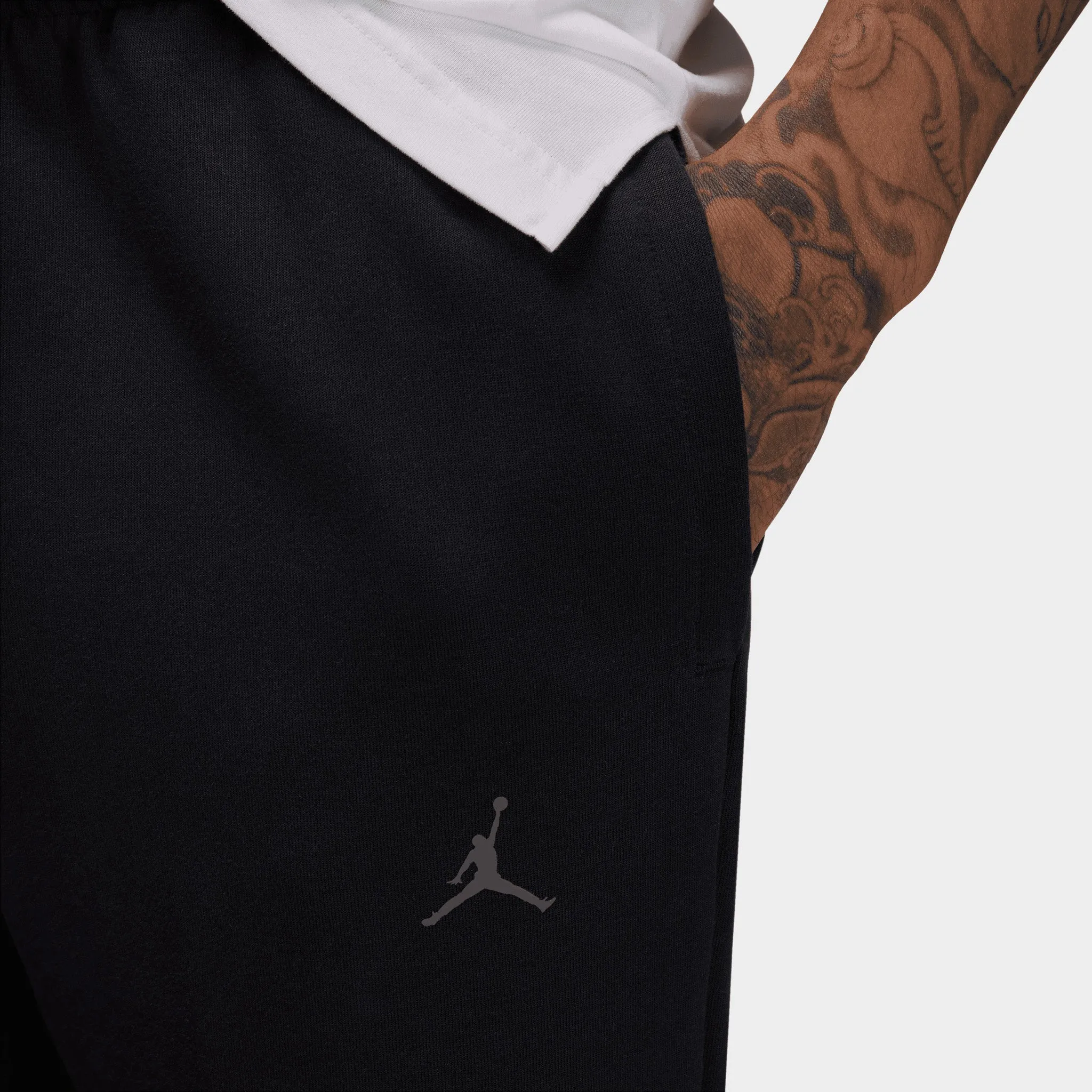 Jordan Dri-FIT Sport Hoop Fleece Joggers Black / White sold by JD Sports product image thumbnail 3