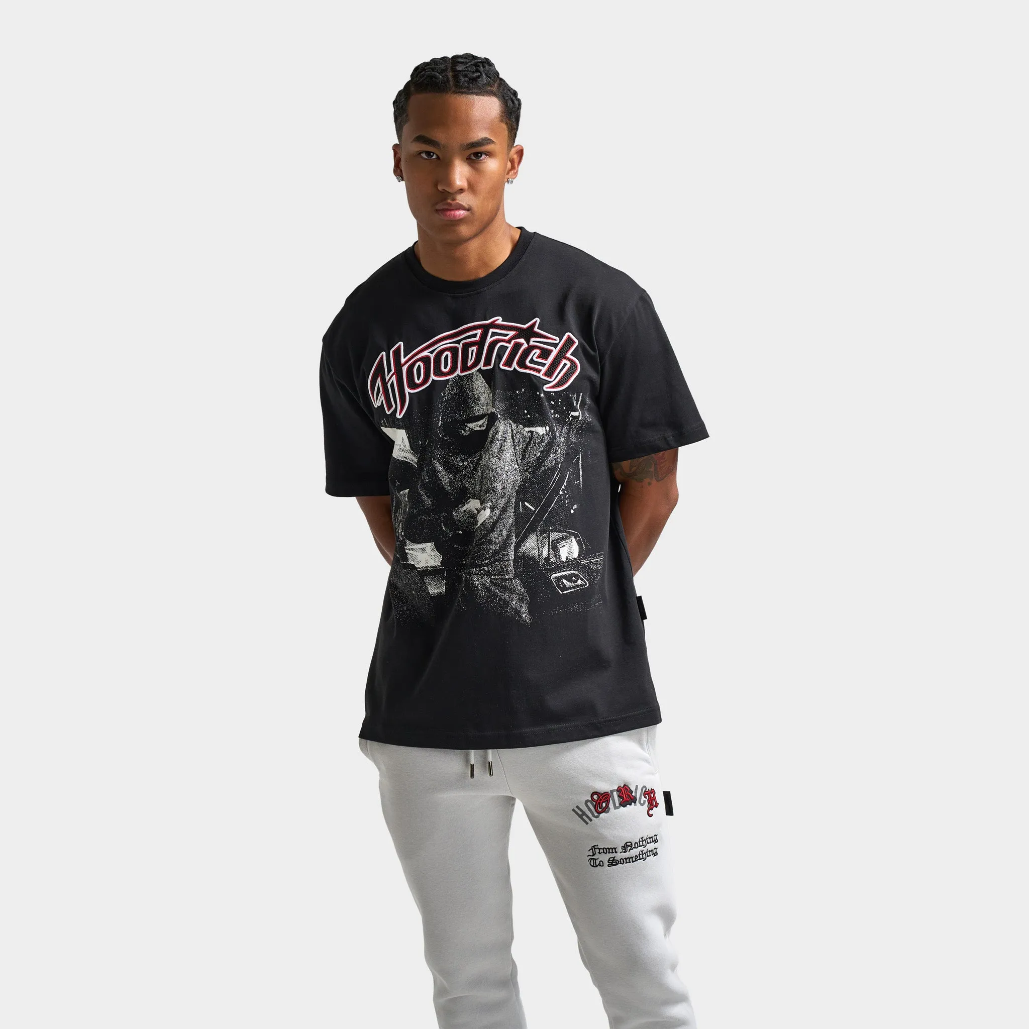 Hoodrich Galaxy Graphic T-Shirt Black / White - Lychee sold by JD Sports