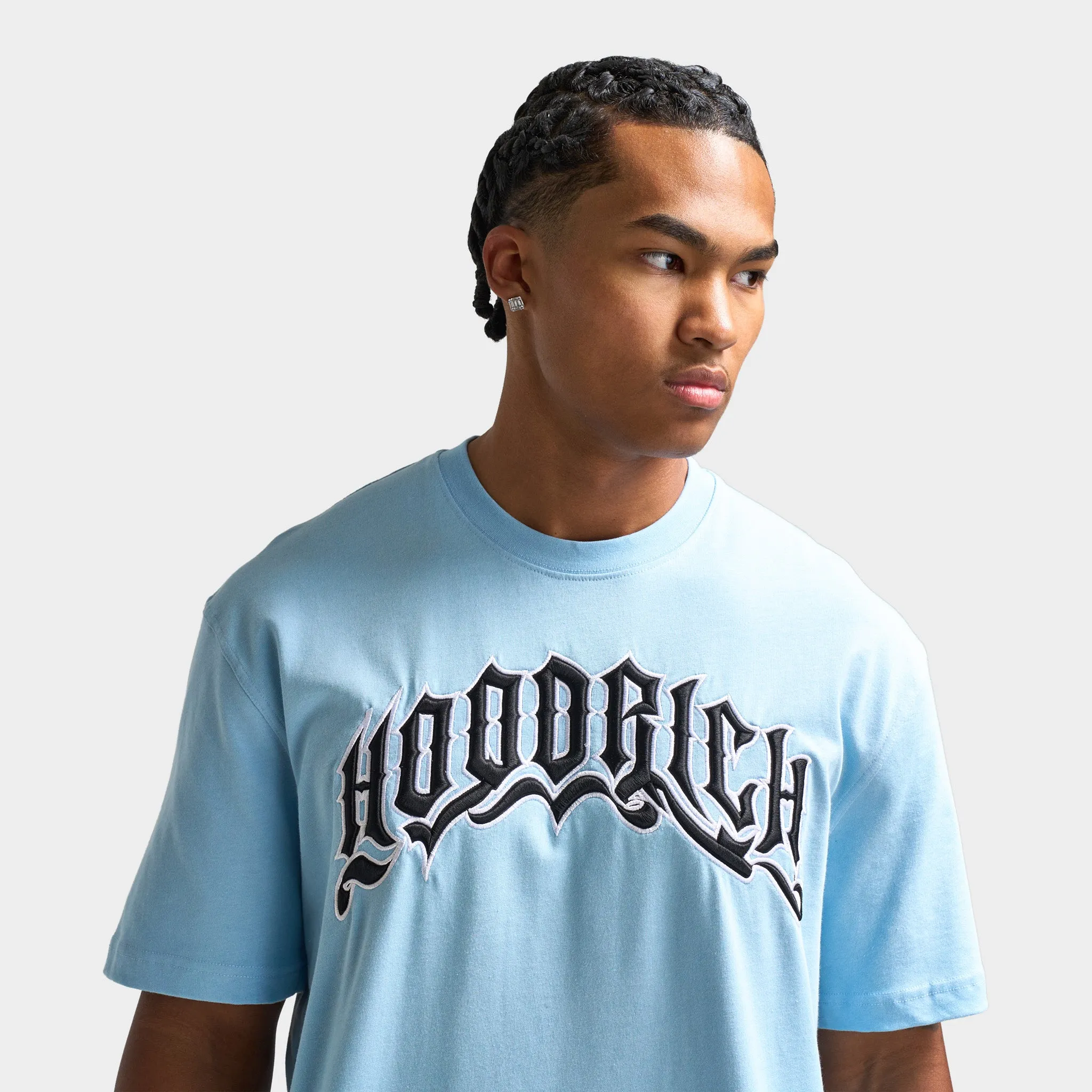 Hoodrich Ritual Embroidered T-Shirt Clear Sky / Black sold by JD Sports product image thumbnail 3