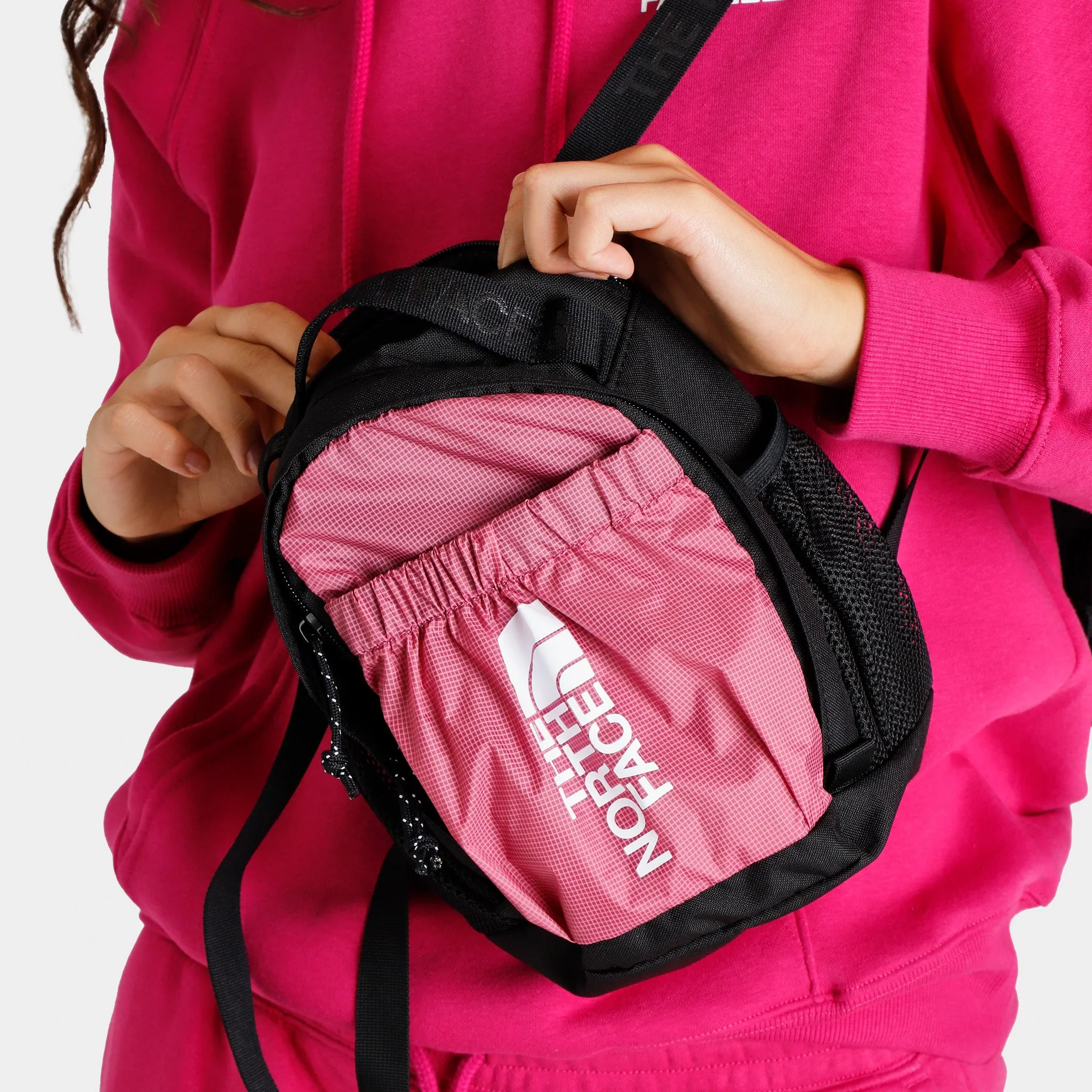 The North Face Bozer Mini Backpack Red Violet / TNF Black