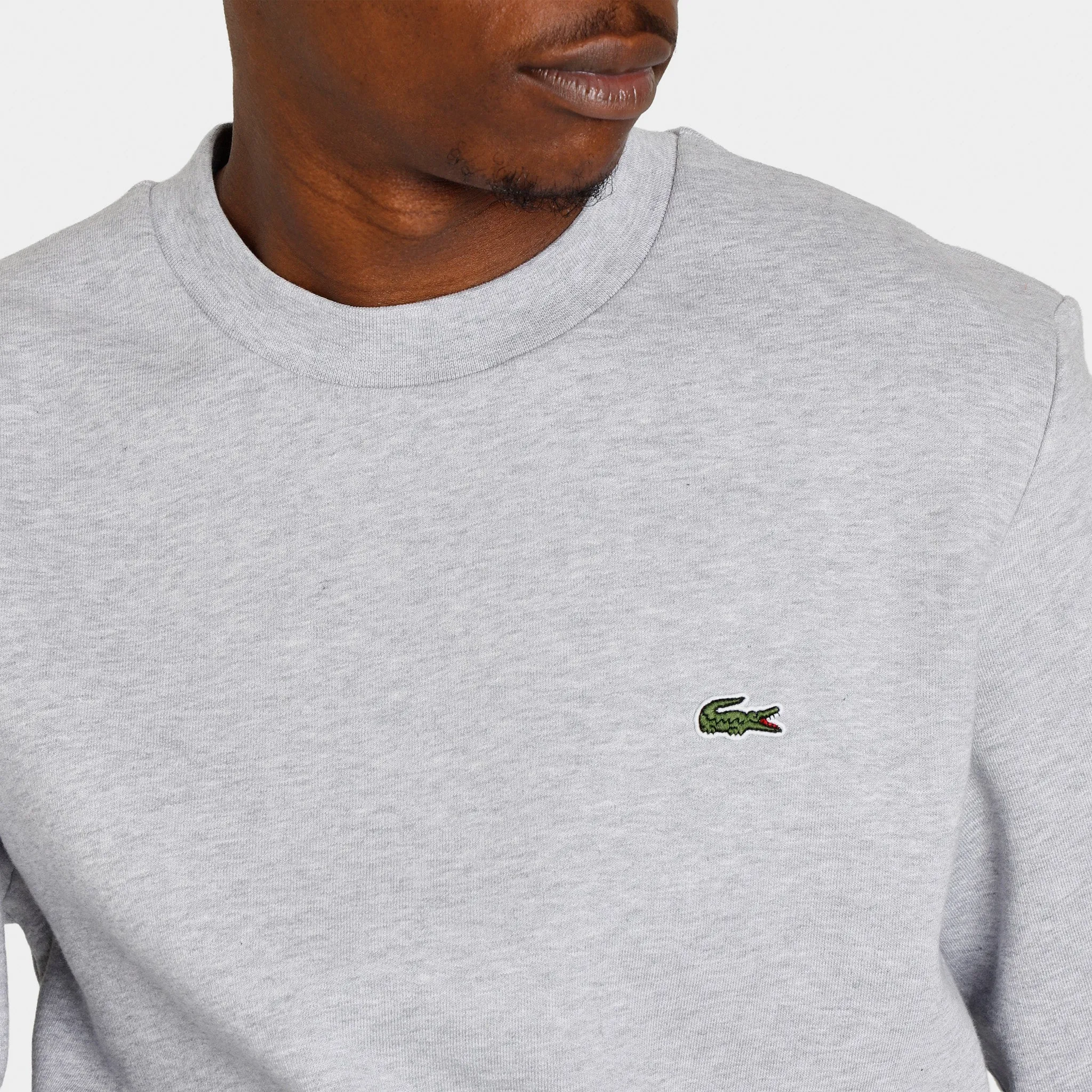 Lacoste Organic Brushed Cotton Sweatshirt / Grey Chine sold by JD Sports product image thumbnail 4