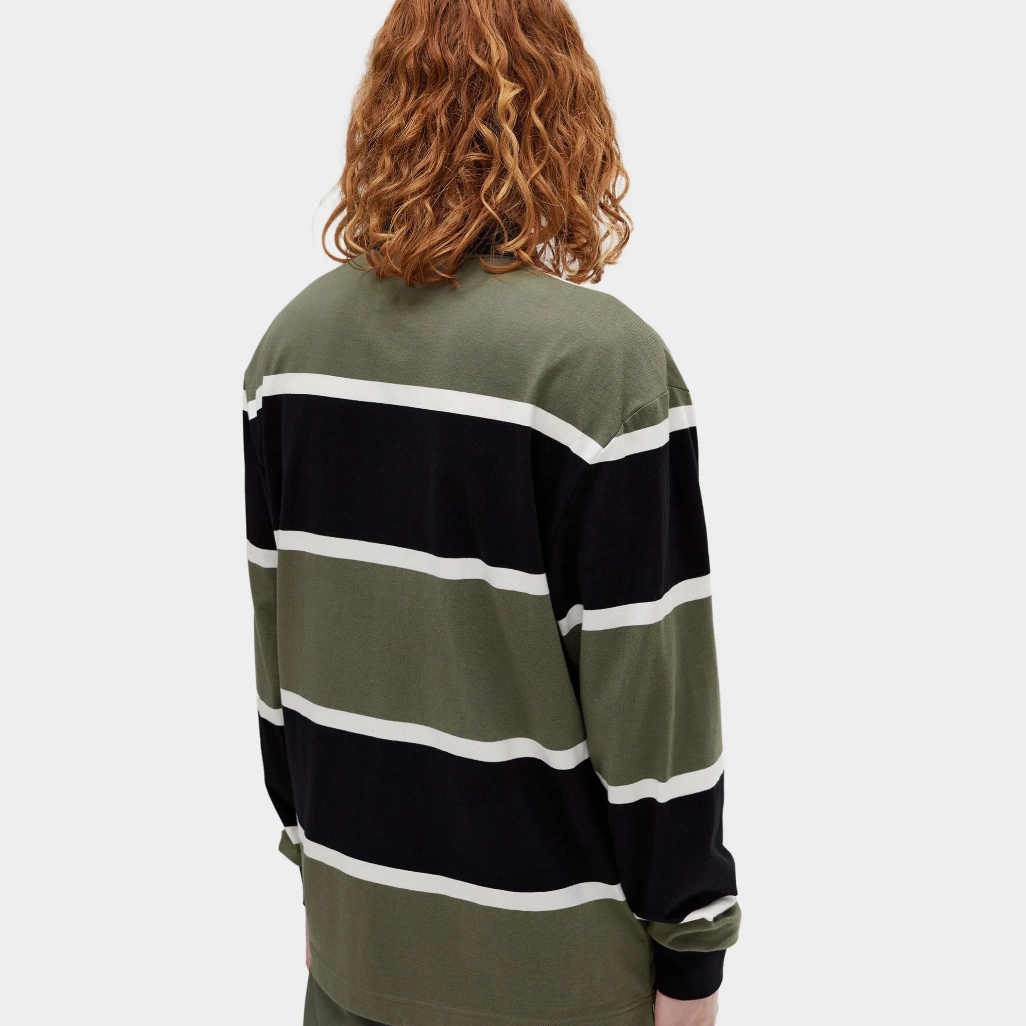 Fred Perry Striped Longsleeve Polo Laurel / Wreath Green sold by JD Sports product image thumbnail 2