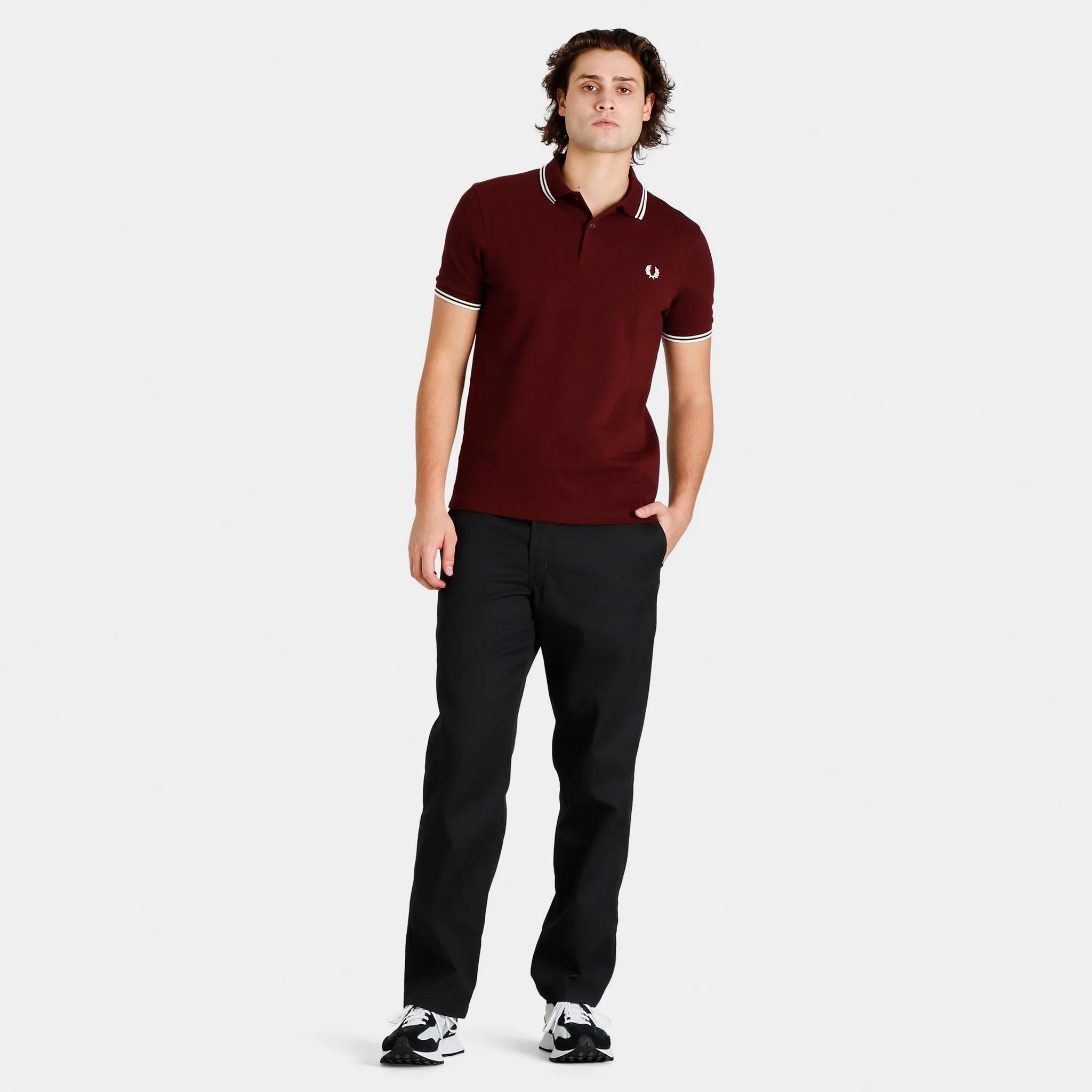 Fred Perry Twin Tipped Shirt / Oxblood sold by JD Sports product image thumbnail 5