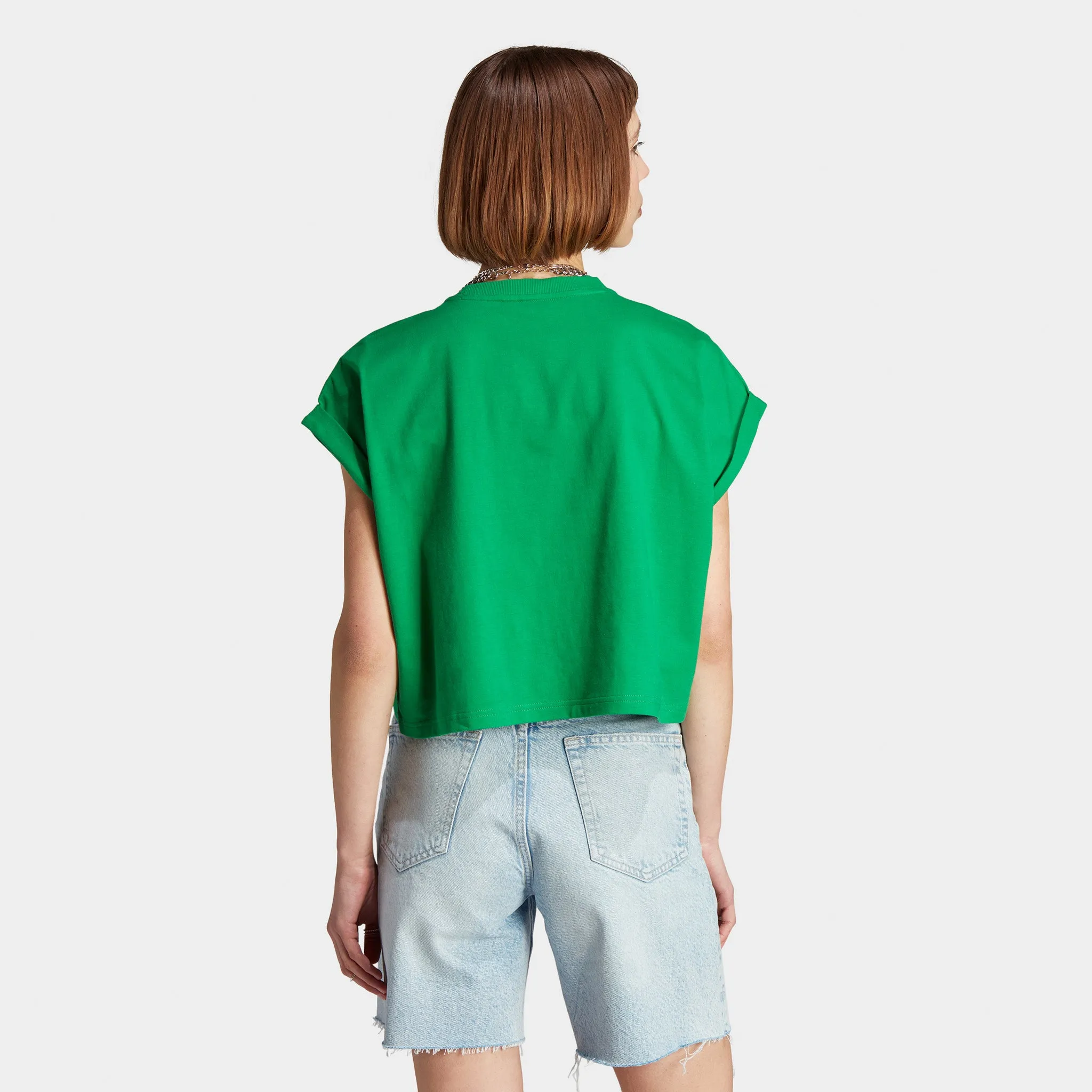 adidas Originals Women's Adicolor Classics Trefoil T-shirt / Green sold by JD Sports product image thumbnail 2