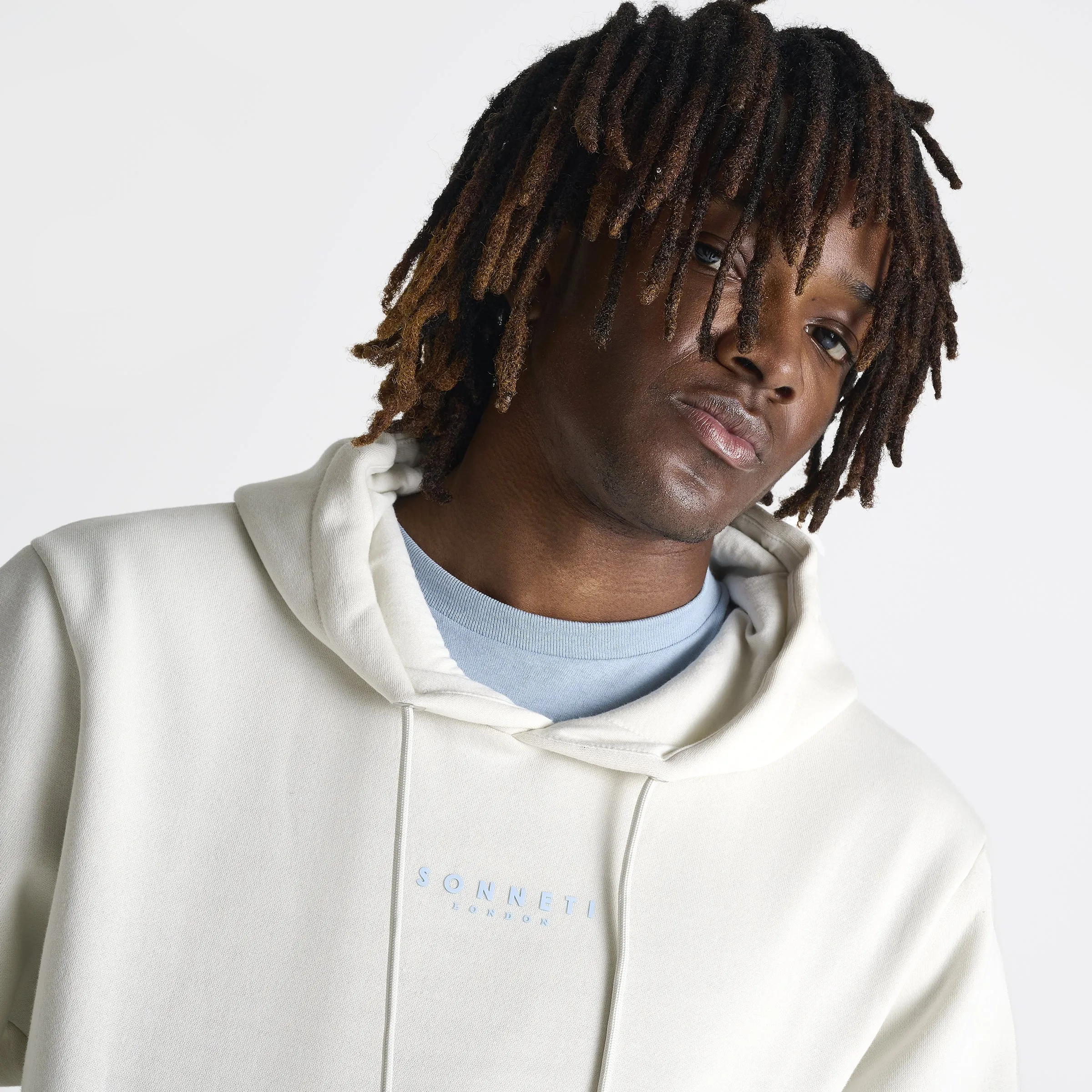Sonneti London Fleece Pullover Hoodie / White Onyx sold by JD Sports product image thumbnail 4