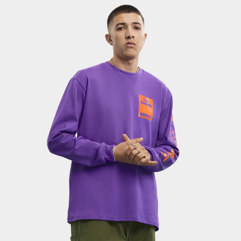 adidas Originals x IVY PARK Graphic Long Sleeve T-shirt / Active Purple sold by JD Sports