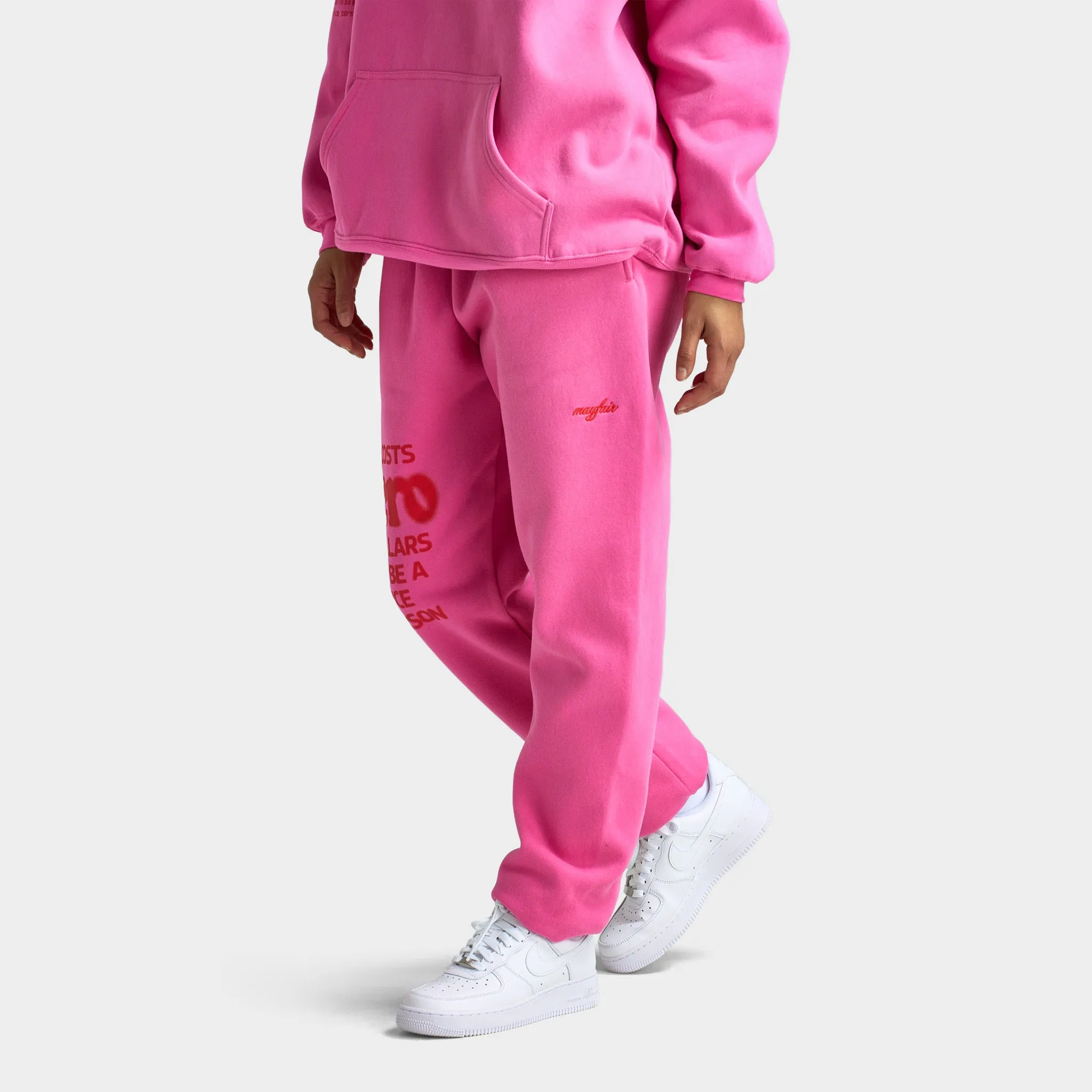 Mayfair Women's It Costs Zero Dollars To be Nice Sweatpants / Pink sold by JD Sports product image thumbnail 4