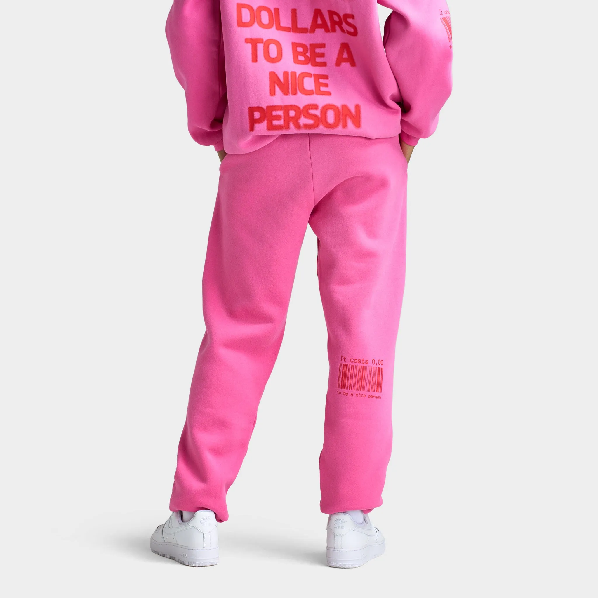 Mayfair Women's It Costs Zero Dollars To be Nice Sweatpants / Pink sold by JD Sports product image thumbnail 2