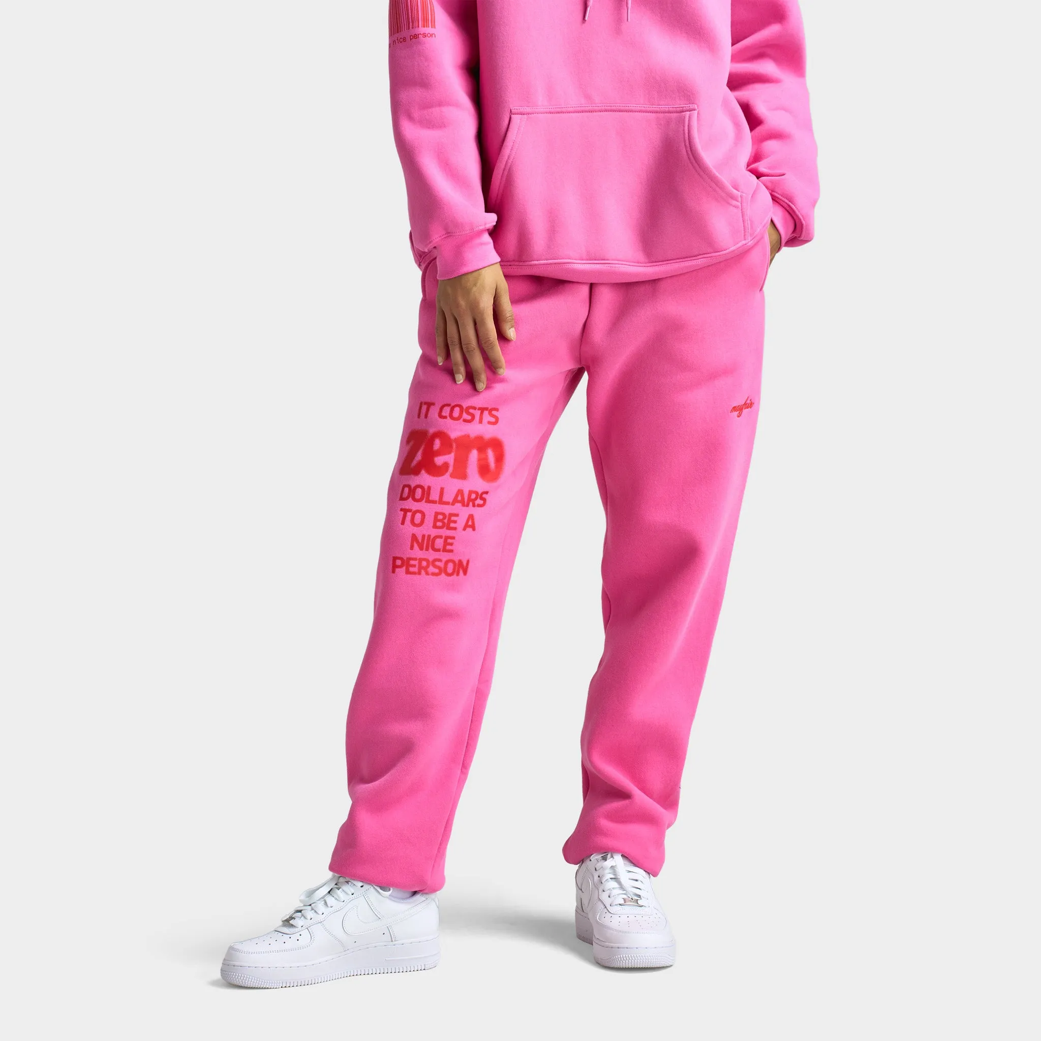 Mayfair Women's It Costs Zero Dollars To be Nice Sweatpants / Pink sold by JD Sports