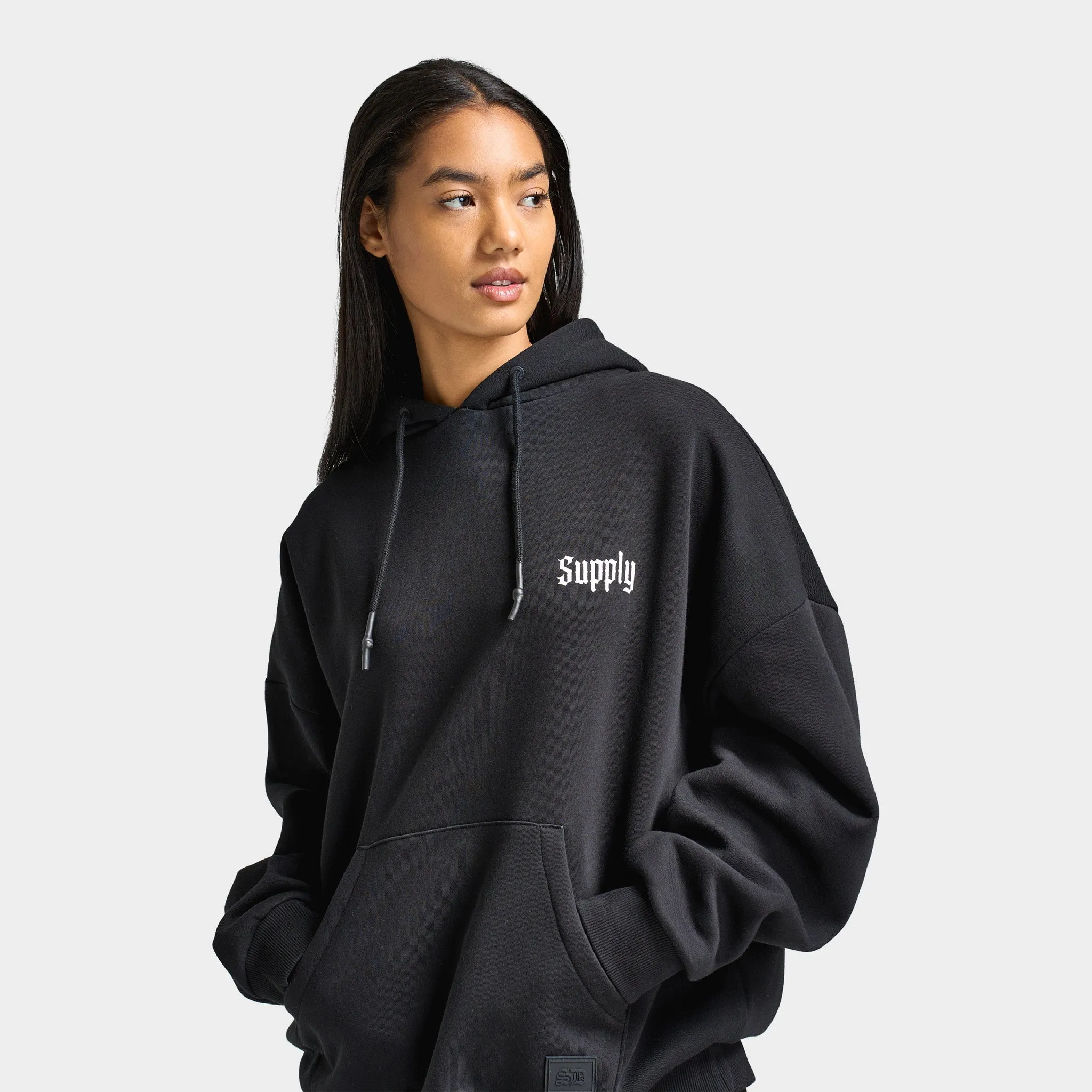 Supply & Demand Women's Doberman Hoodie / Black sold by JD Sports product image thumbnail 3