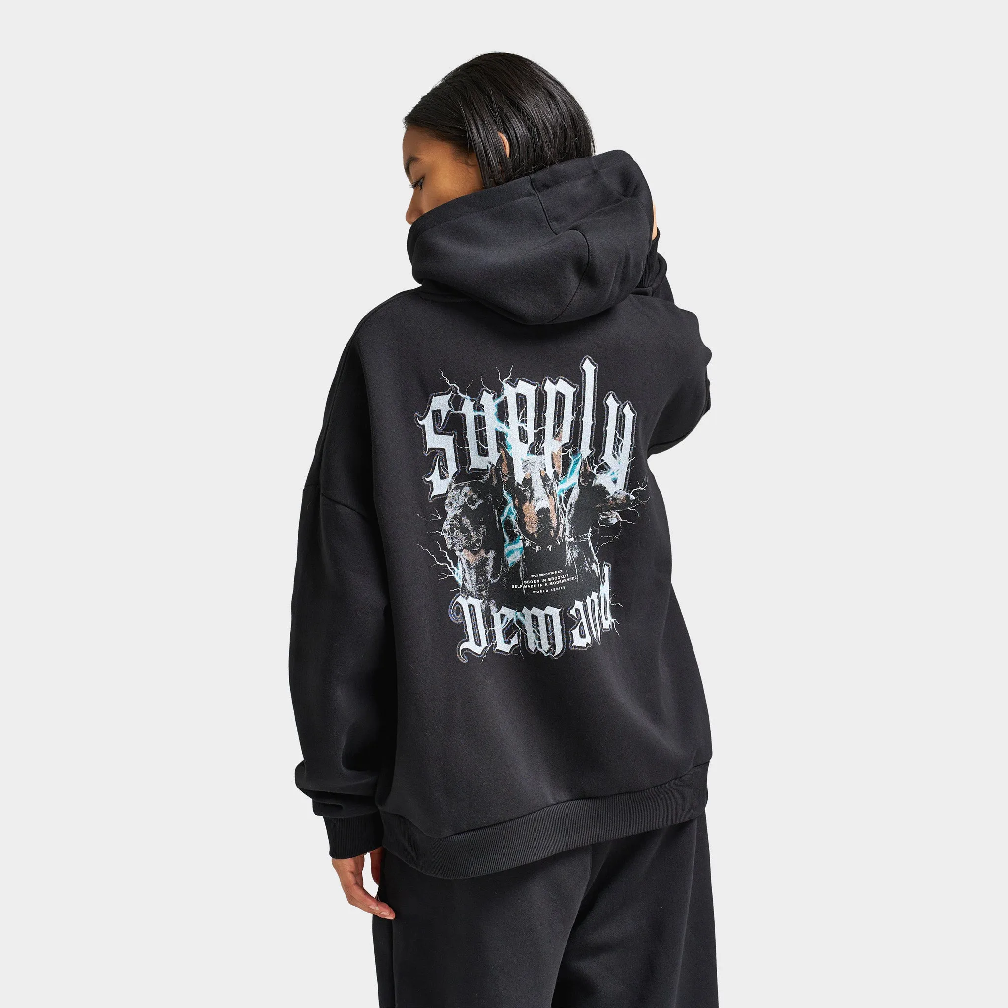Supply & Demand Women's Doberman Hoodie / Black sold by JD Sports product image thumbnail 2