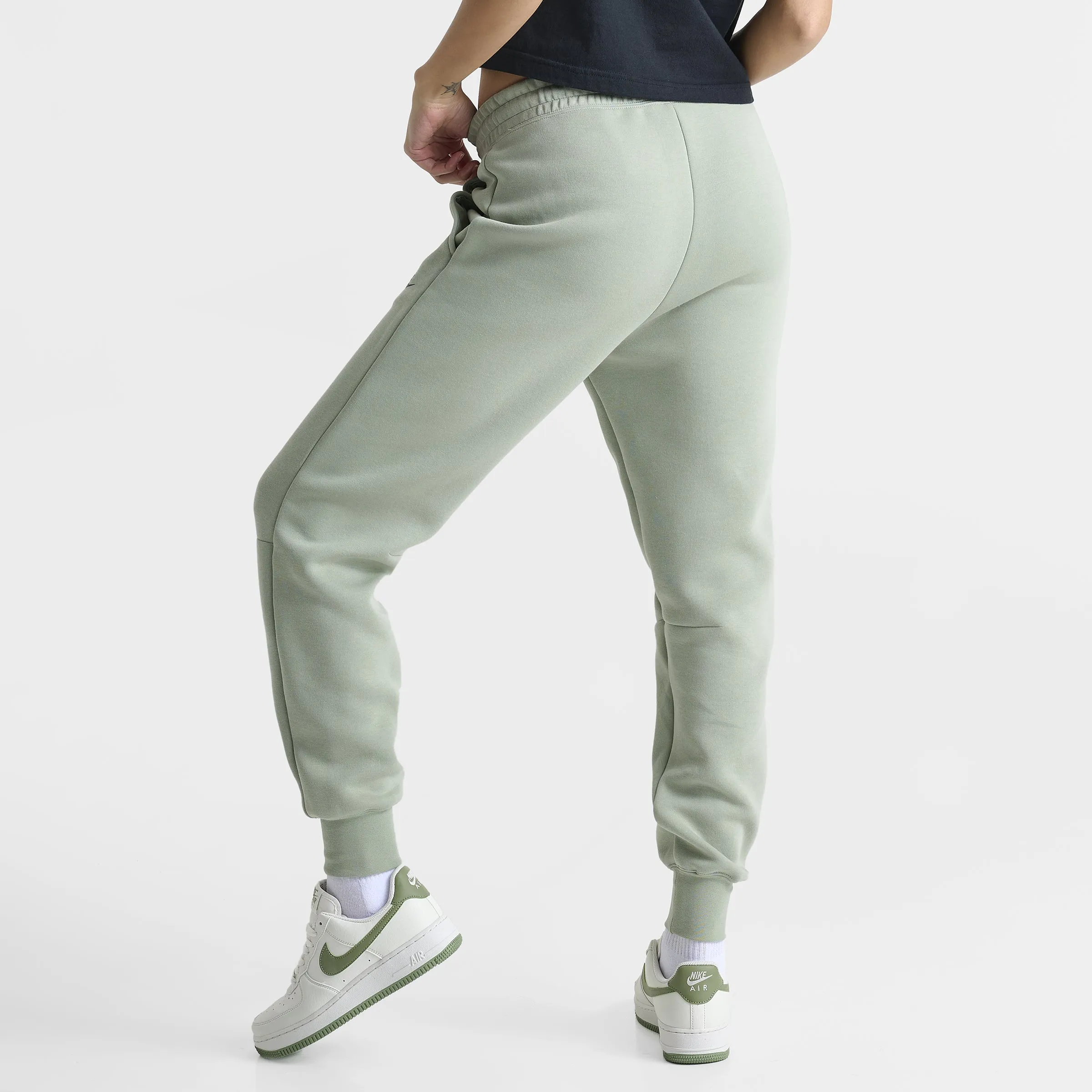 Nike Sportswear Women's Mid Rise Tech Fleece Joggers Jade Horizon / Black sold by JD Sports product image thumbnail 2
